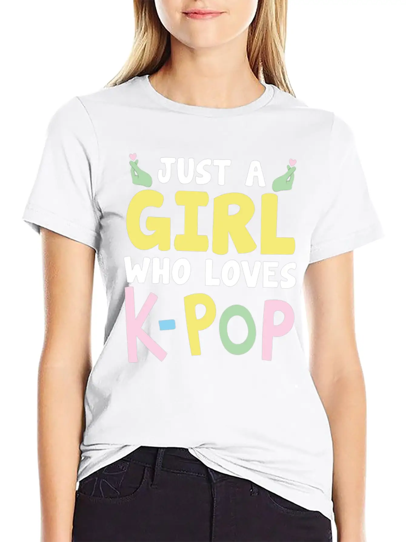 Just A Girl Who Loves K-Pop Classic Cotton Tee – Unisex Comfort For Any Season