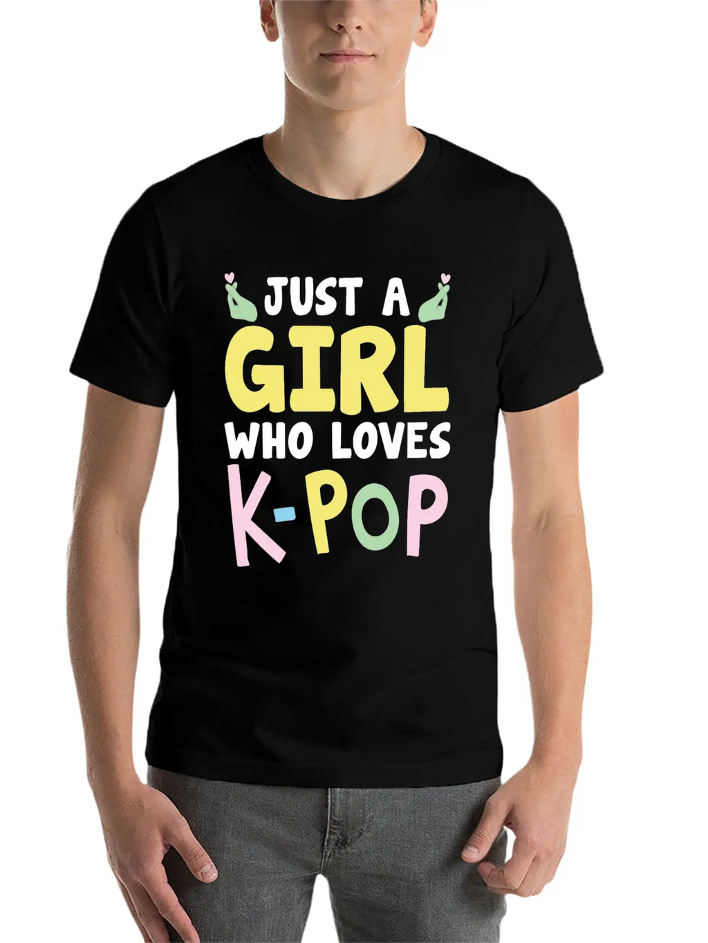 Just A Girl Who Loves K-Pop Classic Cotton Tee – Unisex Comfort For Any Season