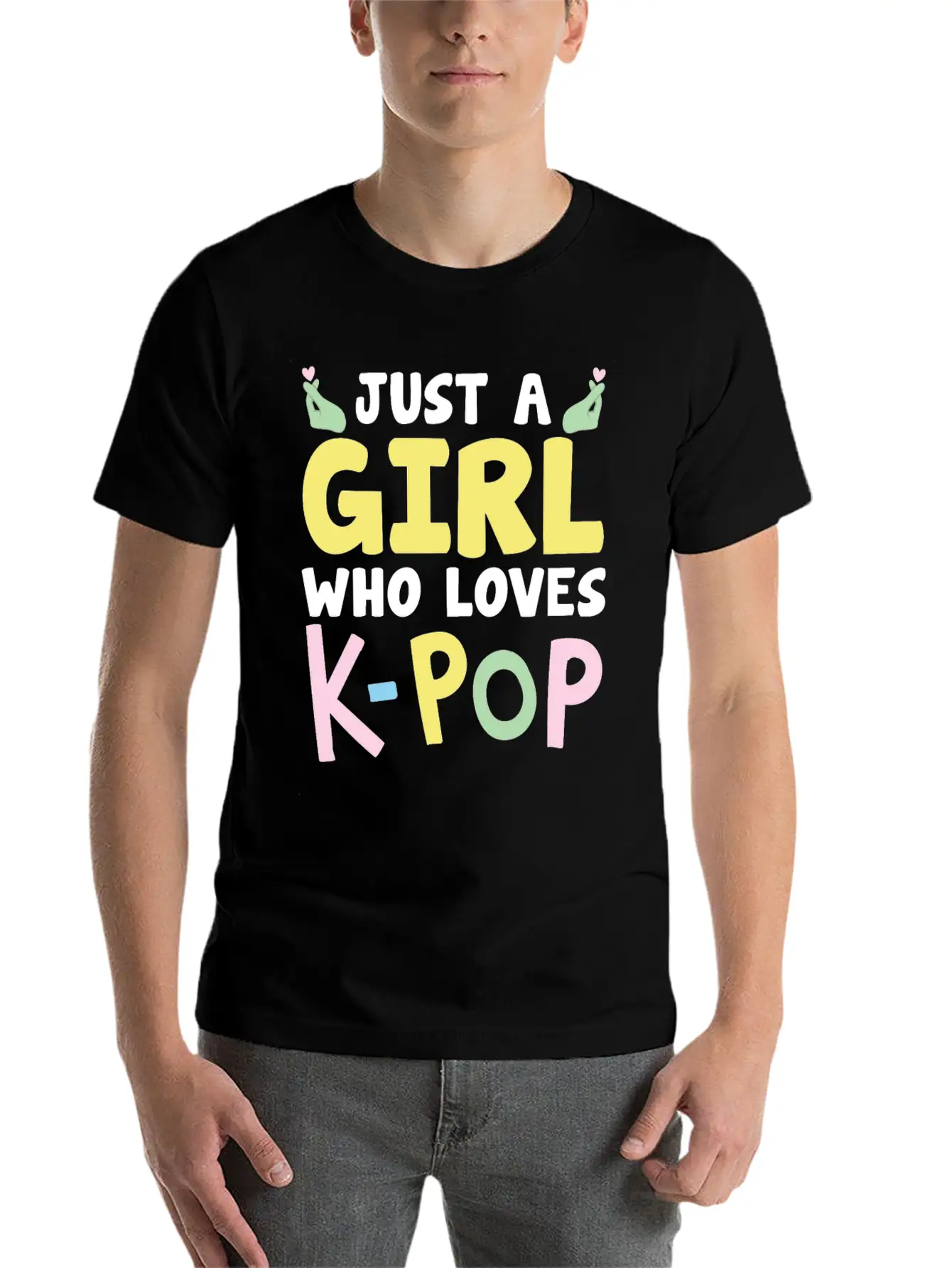 Just A Girl Who Loves K-Pop Classic Cotton Tee – Unisex Comfort For Any Season