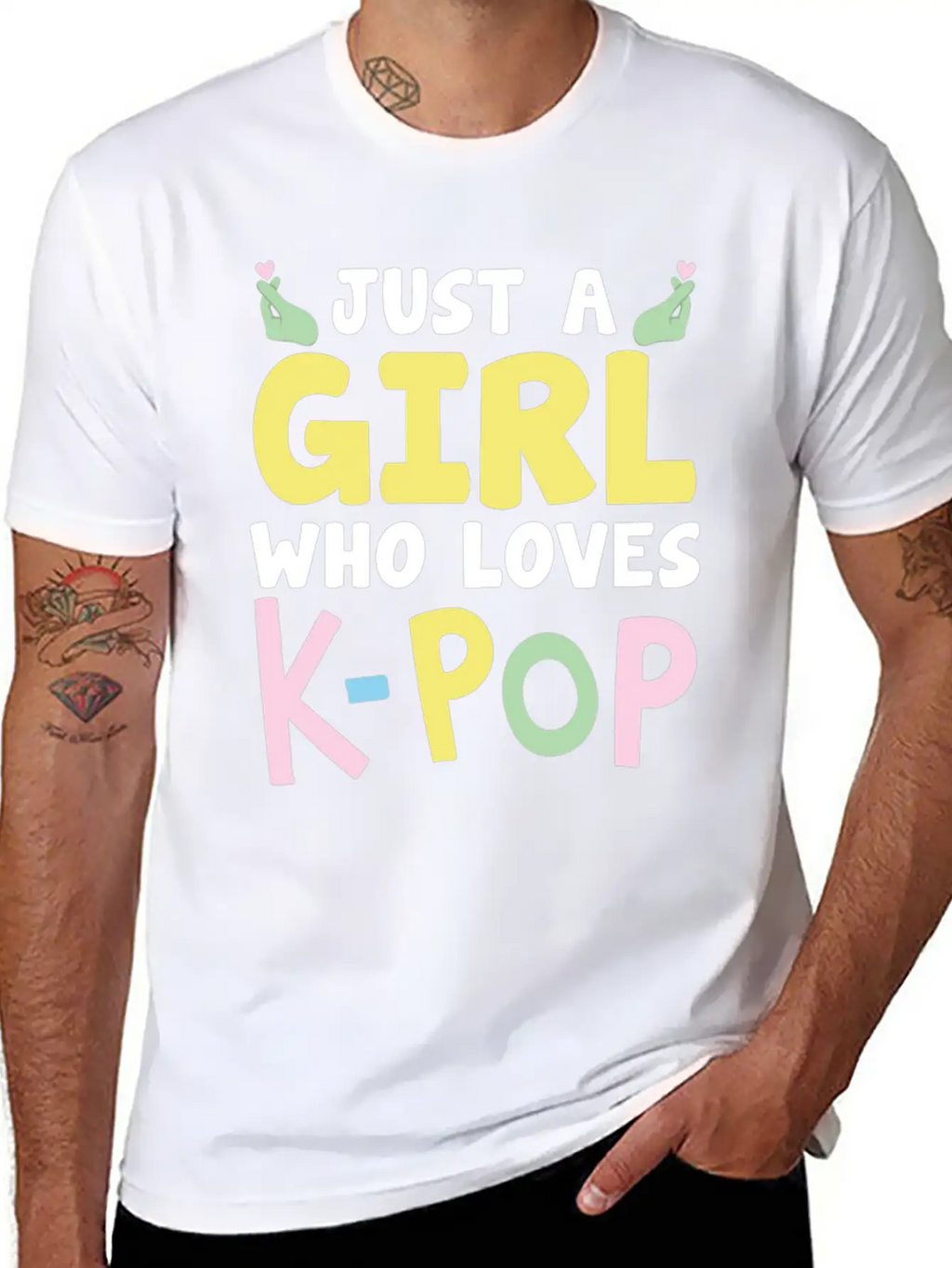Just A Girl Who Loves K-Pop Classic Cotton Tee – Unisex Comfort For Any Season