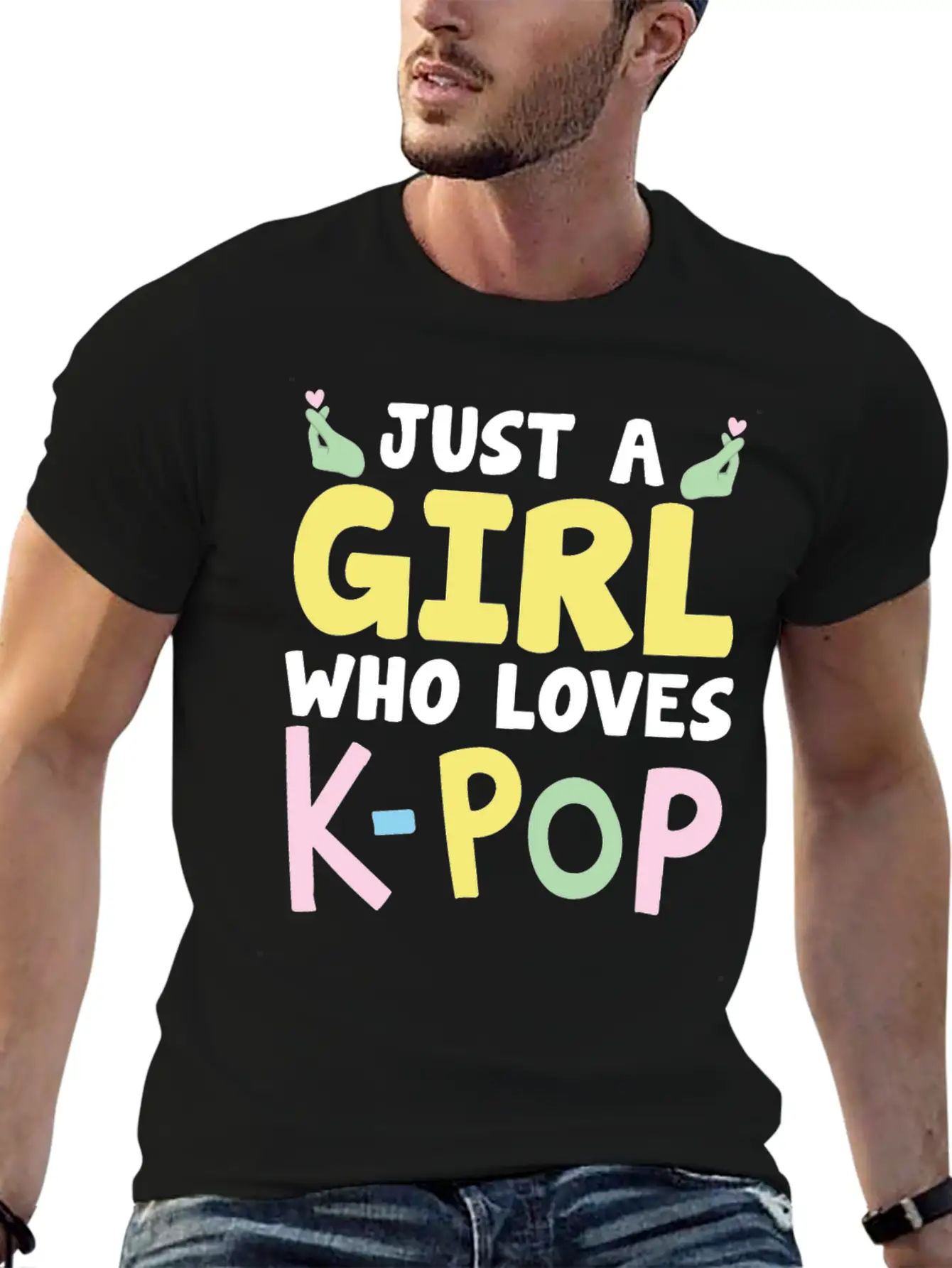 Just A Girl Who Loves K-Pop Classic Cotton Tee – Unisex Comfort For Any Season