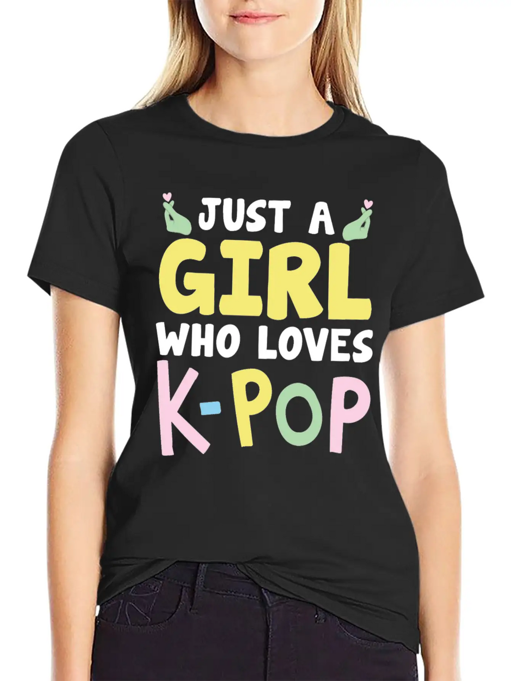 Just A Girl Who Loves K-Pop Classic Cotton Tee – Unisex Comfort For Any Season