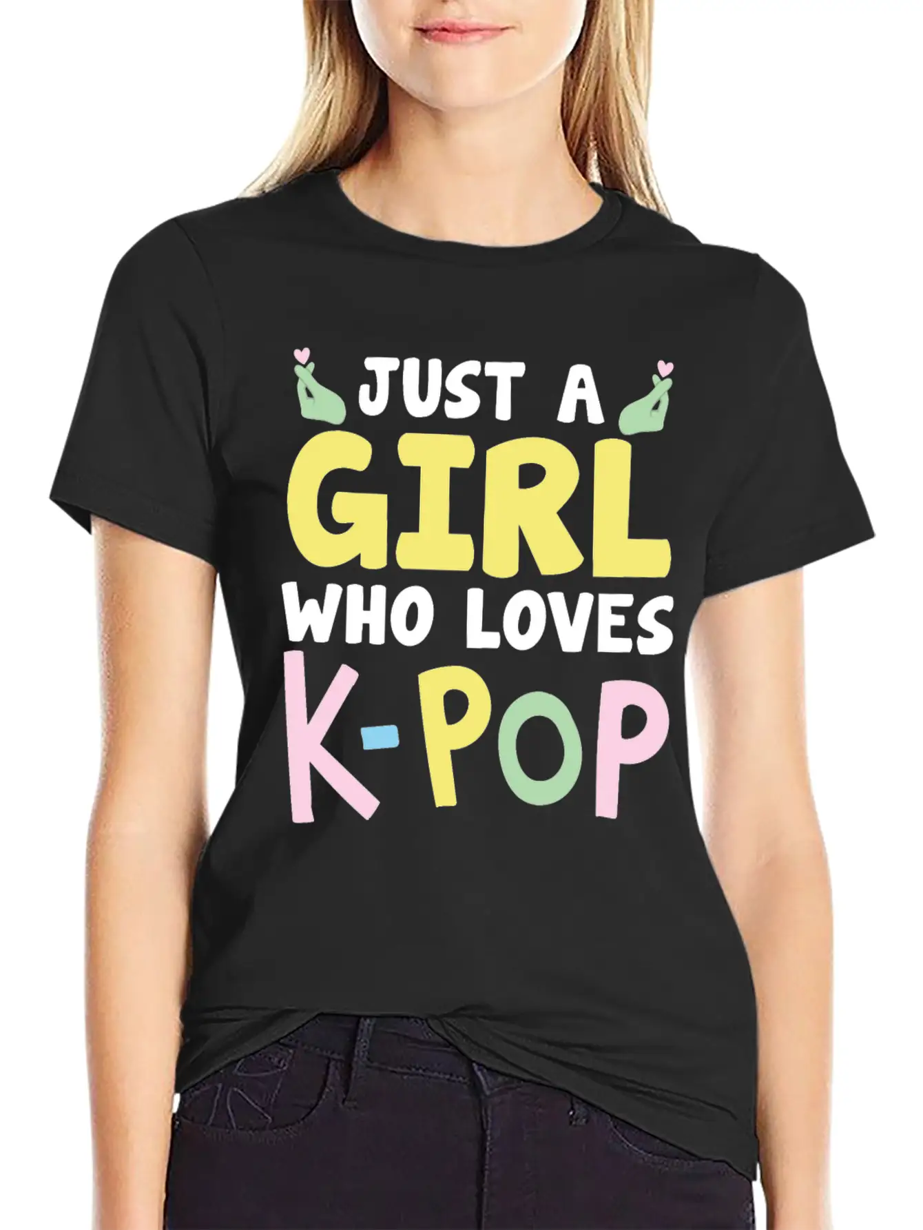 Just A Girl Who Loves K-Pop Classic Cotton Tee – Unisex Comfort For Any Season