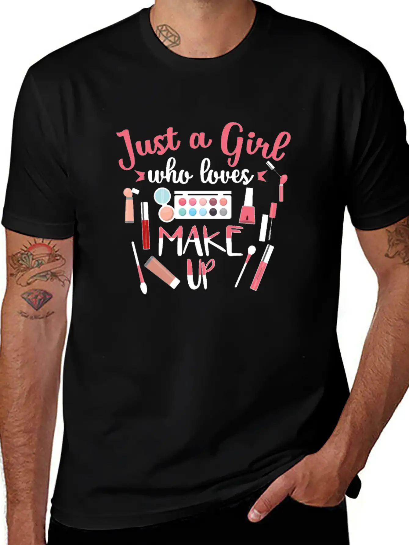 Just A Girl Who Loves Makeup Gift Design Classic Cotton Tee – Unisex Comfort For Any Season