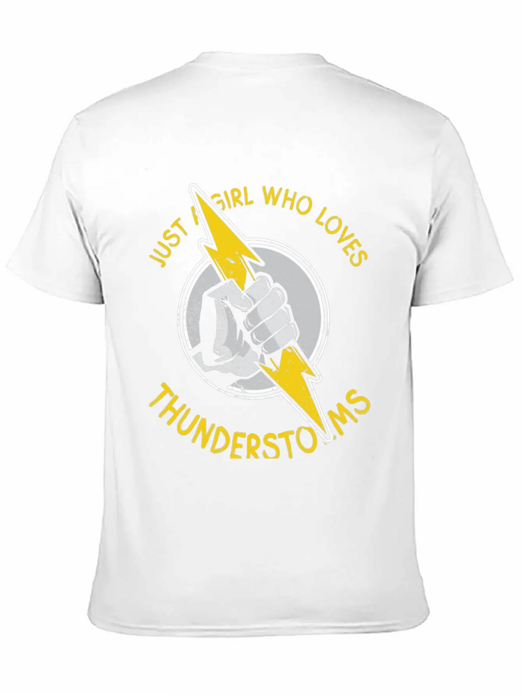 Just A Girl Who Loves Thunder Thunderstorms Basic Graphic T-Shirt – Daily Comfort In Soft Cotton