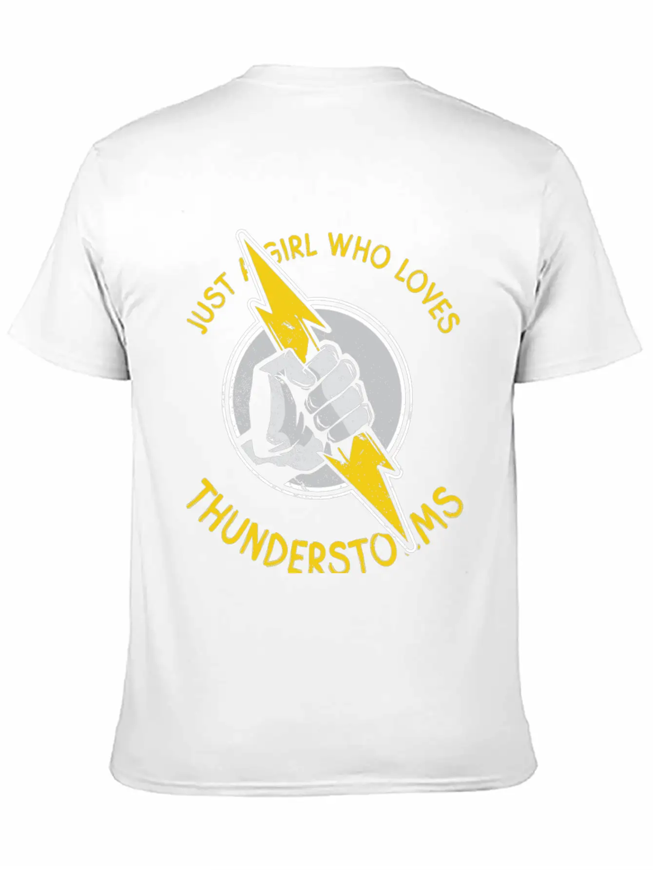 Just A Girl Who Loves Thunder Thunderstorms Basic Graphic T-Shirt – Daily Comfort In Soft Cotton