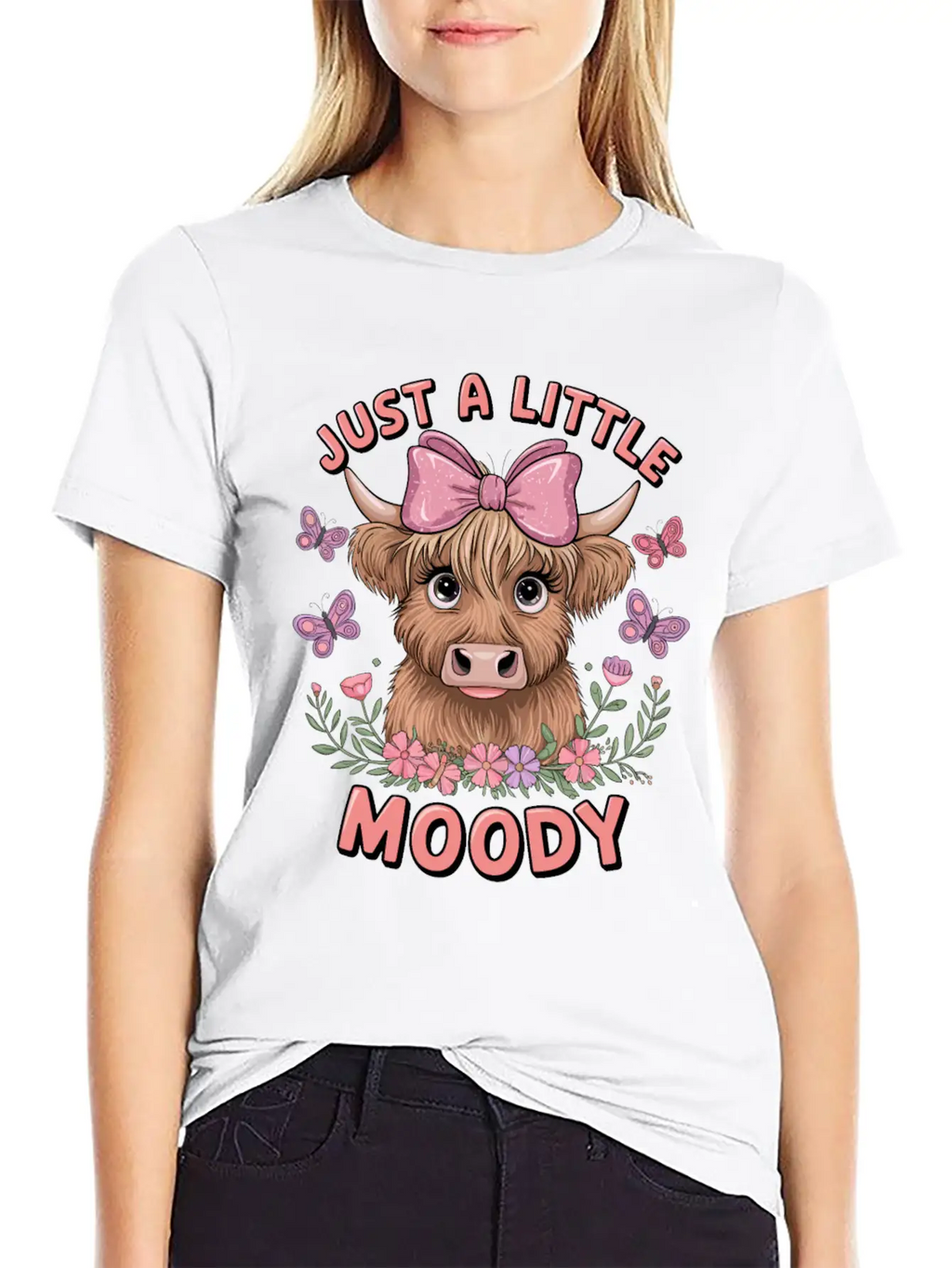 Just A Little Moody Basic Graphic T-Shirt – Daily Comfort In Soft Cotton