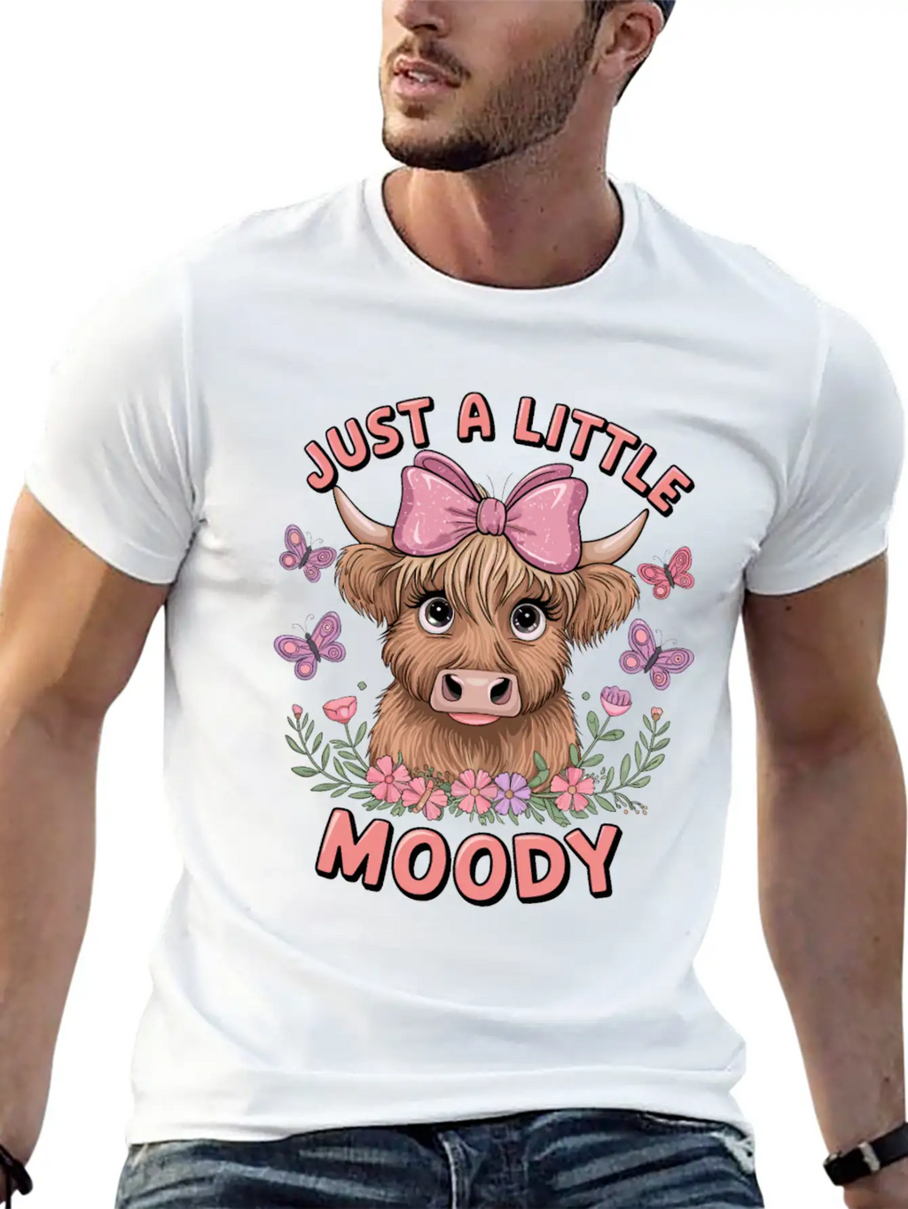 Just A Little Moody Basic Graphic T-Shirt – Daily Comfort In Soft Cotton