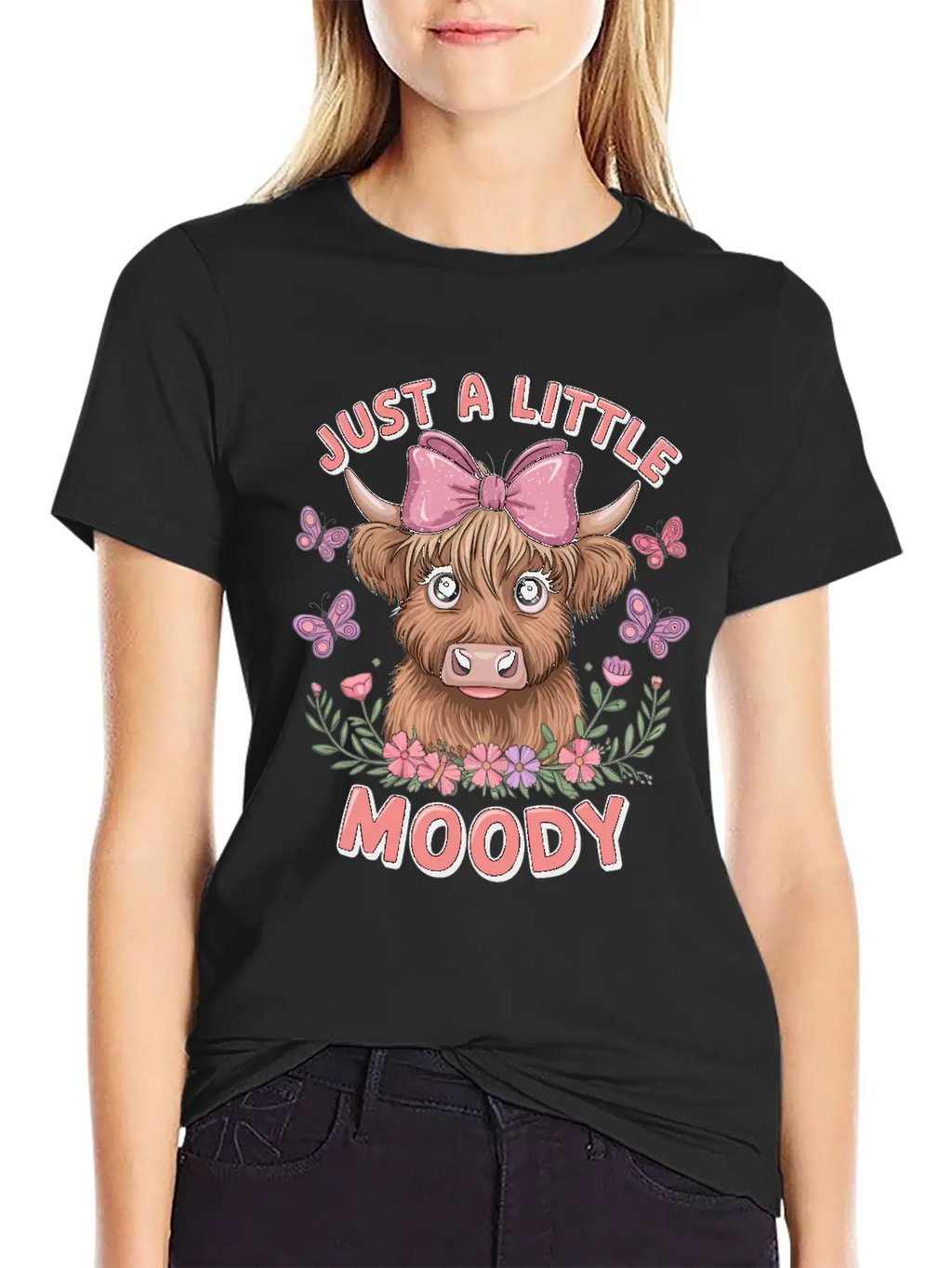 Just A Little Moody Basic Graphic T-Shirt – Daily Comfort In Soft Cotton