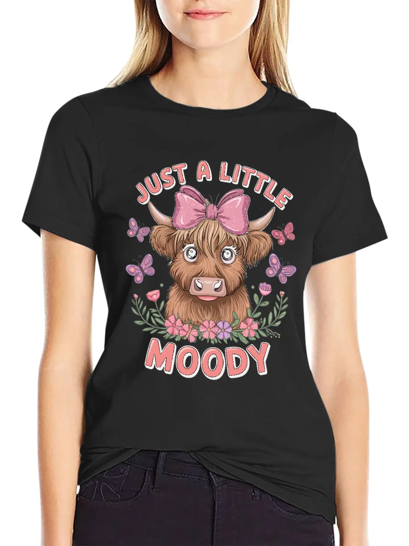 Just A Little Moody Basic Graphic T-Shirt – Daily Comfort In Soft Cotton
