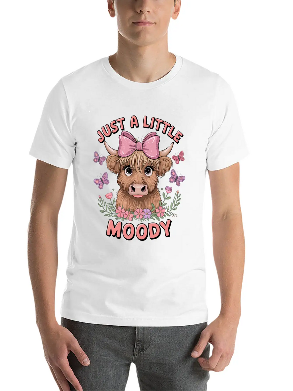 Just A Little Moody Basic Graphic T-Shirt – Daily Comfort In Soft Cotton