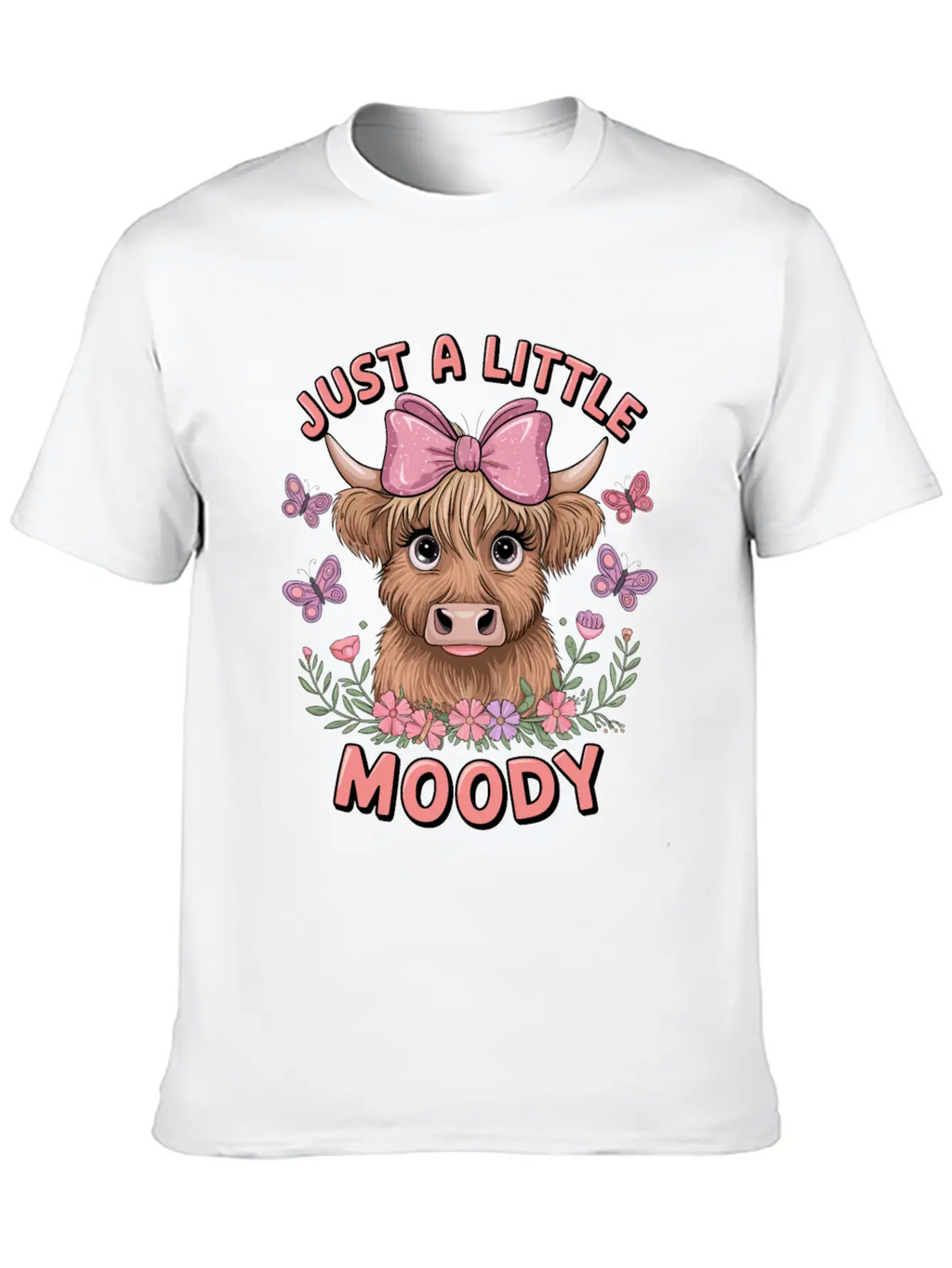 Just A Little Moody Basic Graphic T-Shirt – Daily Comfort In Soft Cotton