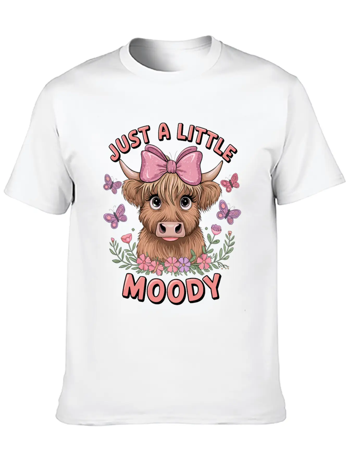 Just A Little Moody Basic Graphic T-Shirt – Daily Comfort In Soft Cotton