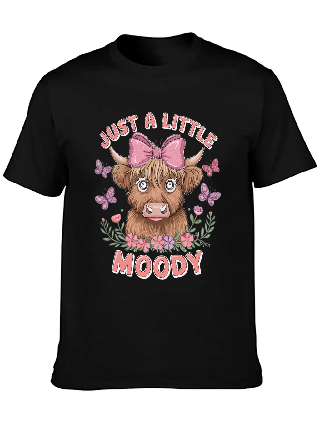 Just A Little Moody Basic Graphic T-Shirt – Daily Comfort In Soft Cotton