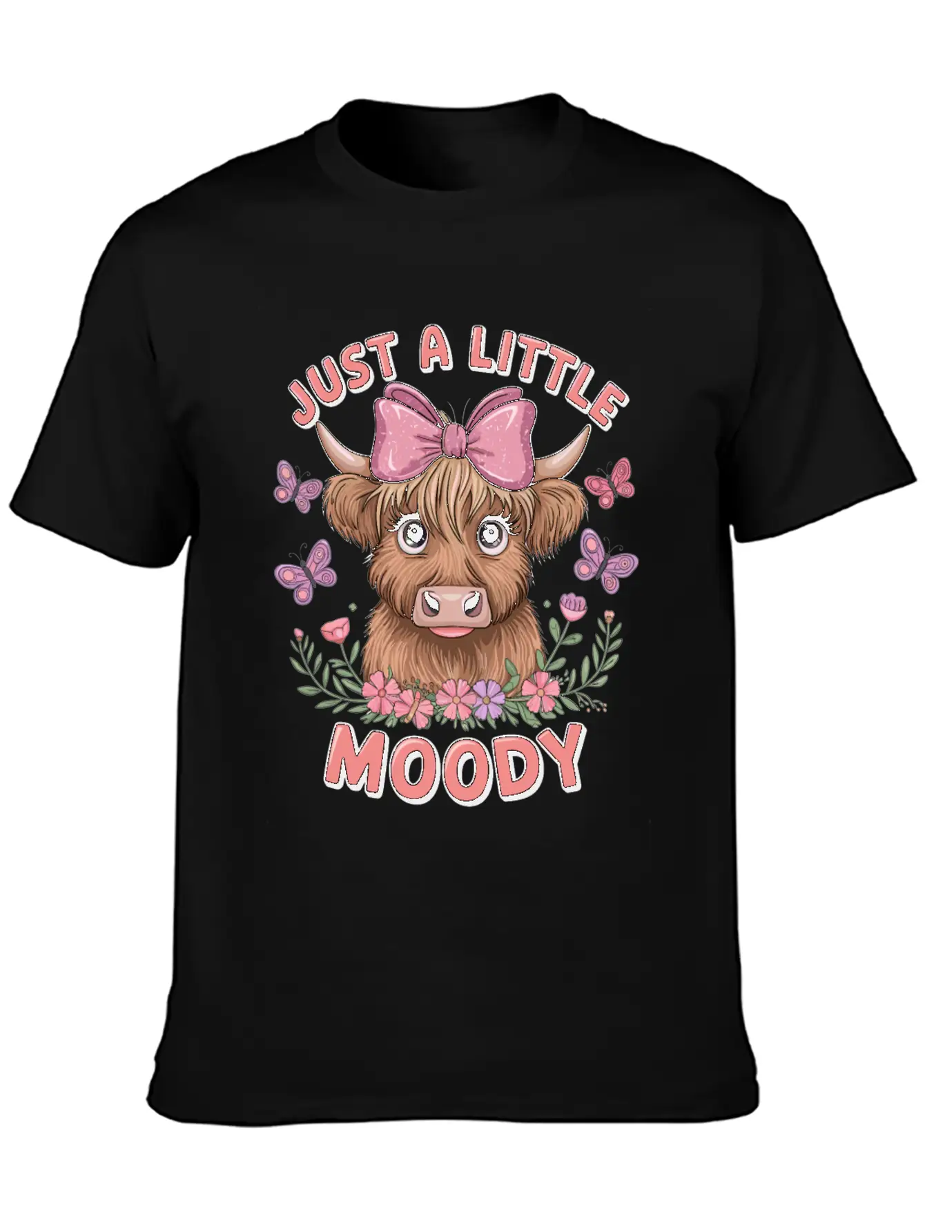 Just A Little Moody Basic Graphic T-Shirt – Daily Comfort In Soft Cotton