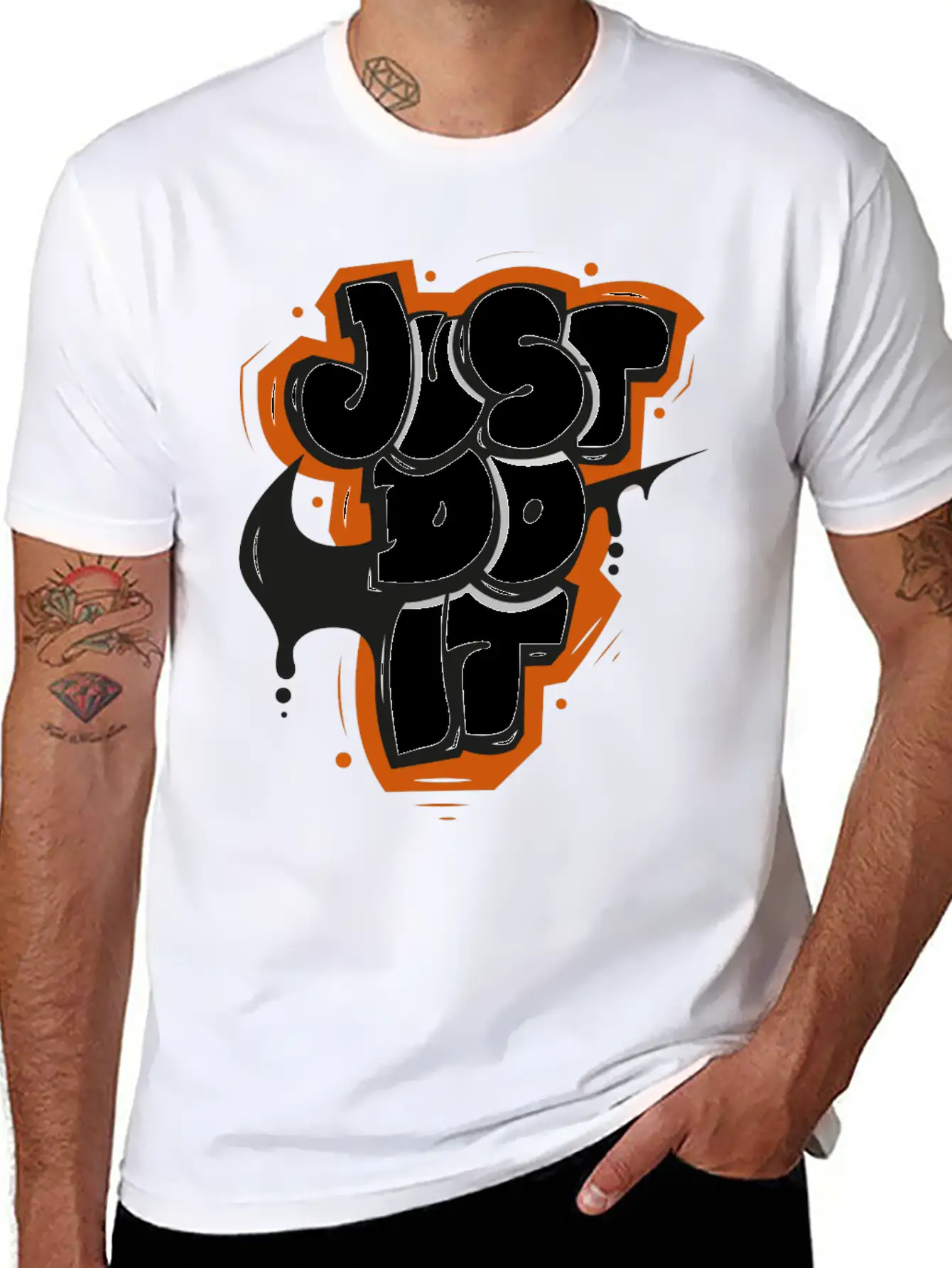 "JUST DO IT" T - SHIRT Stylish Everyday T-Shirt – Unisex Basic Cotton Tee