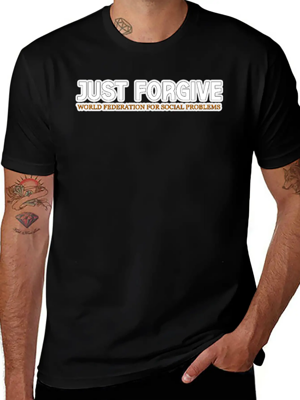 JUST FORGIVE TSHIRT SHIRT Relaxed Everyday Tee – Lightweight And Durable Cotton