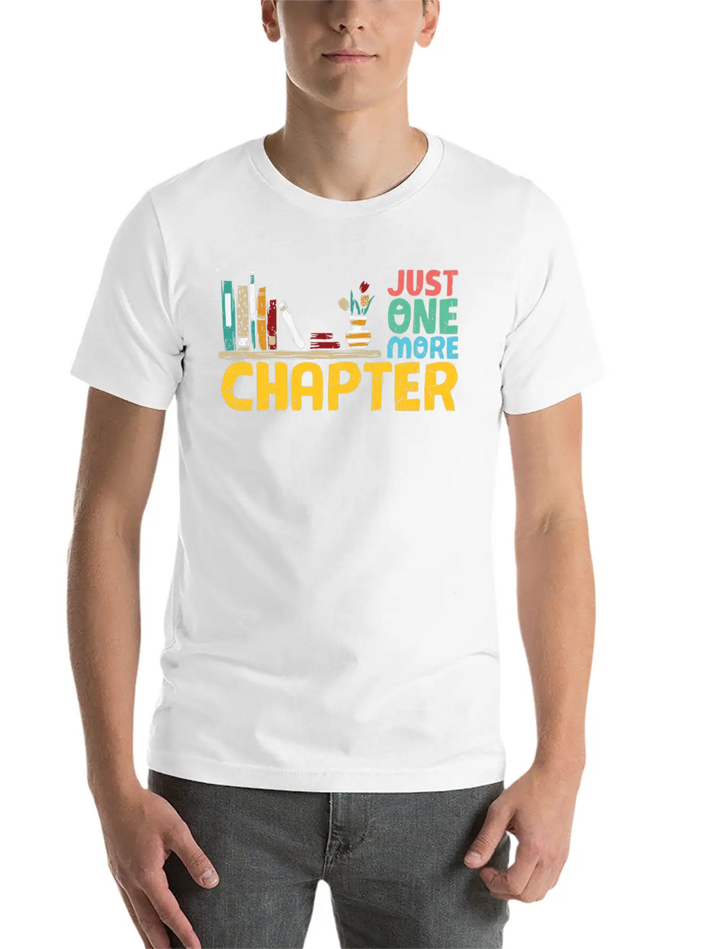 Just One More Chapter Reading Bookworm Essential Cotton Tee For Daily Outfits – Unisex Style