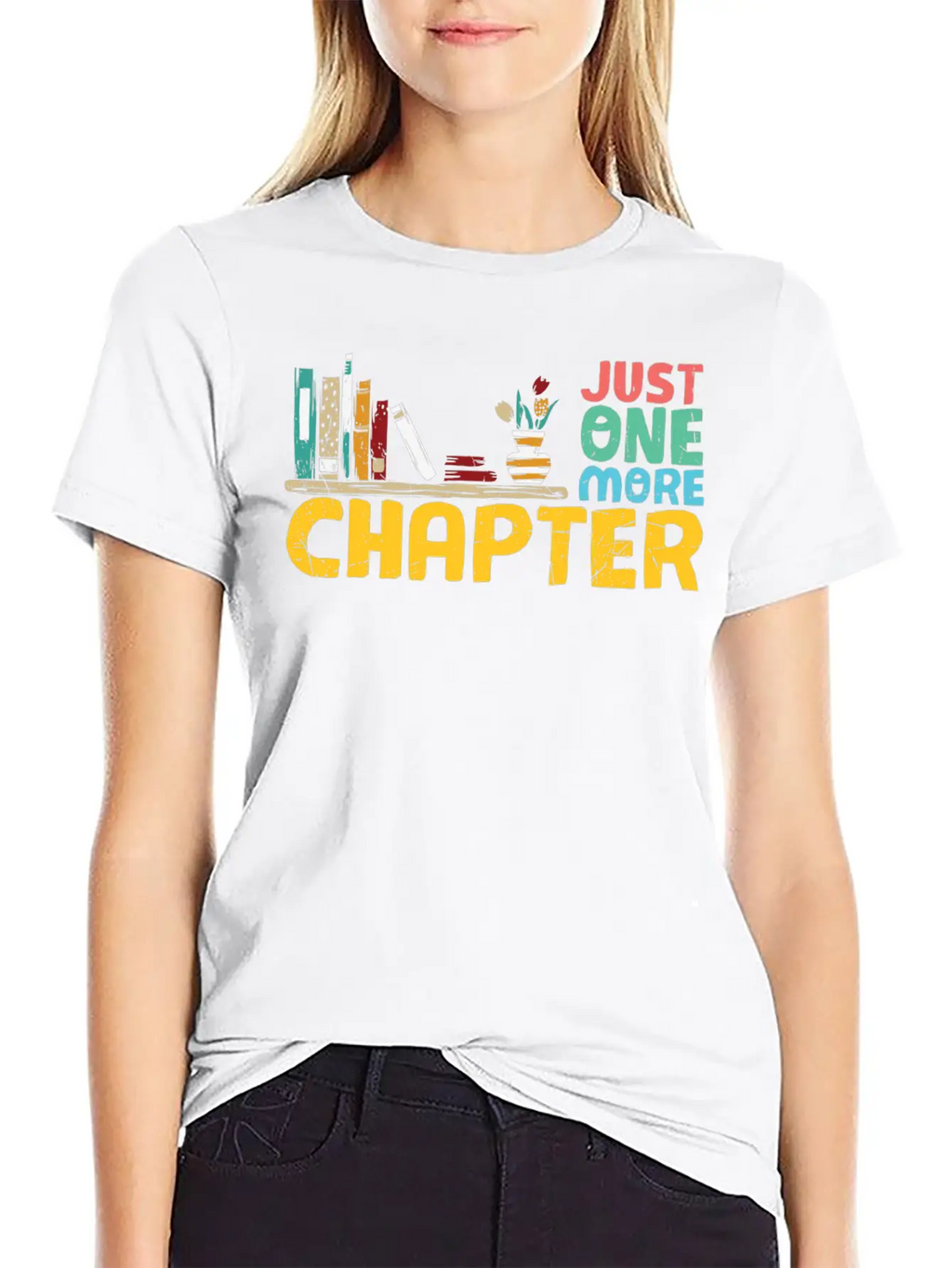 Just One More Chapter Reading Bookworm Essential Cotton Tee For Daily Outfits – Unisex Style