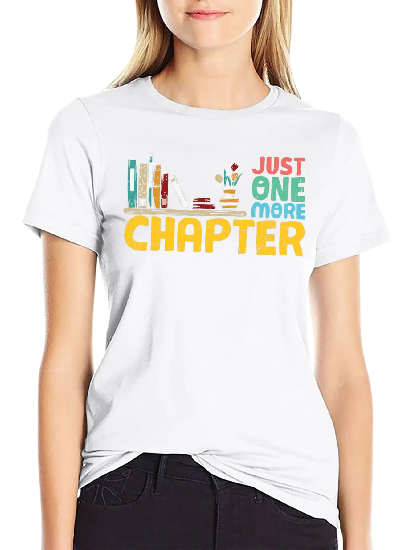 Just One More Chapter Reading Bookworm Essential Cotton Tee For Daily Outfits – Unisex Style