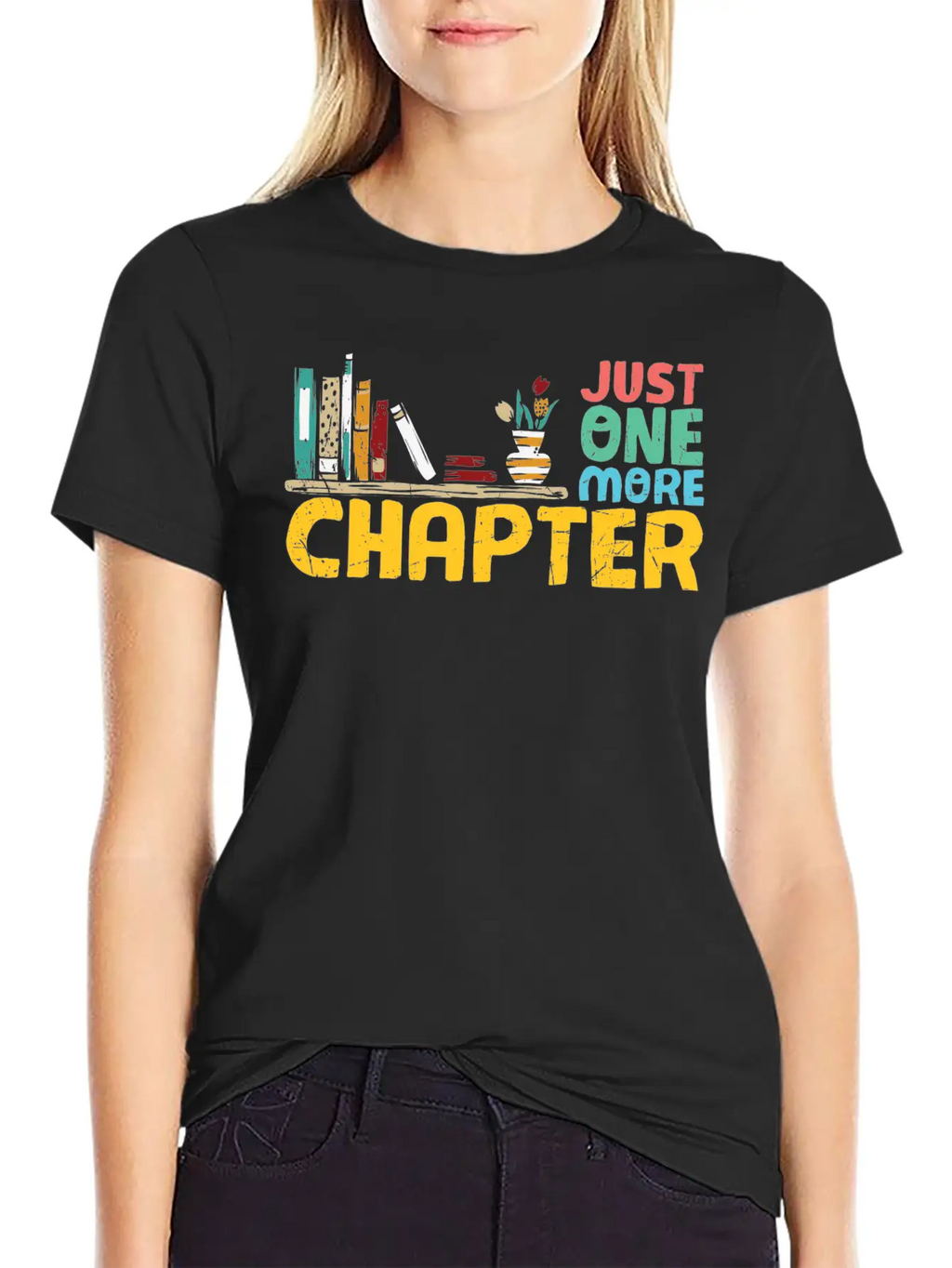 Just One More Chapter Reading Bookworm Essential Cotton Tee For Daily Outfits – Unisex Style