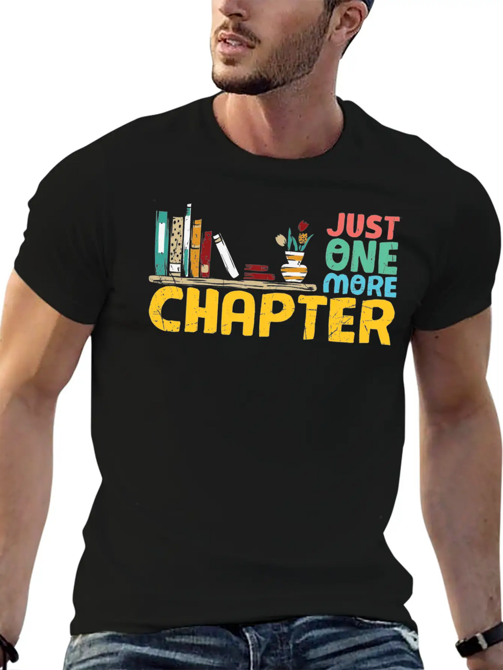 Just One More Chapter Reading Bookworm Essential Cotton Tee For Daily Outfits – Unisex Style