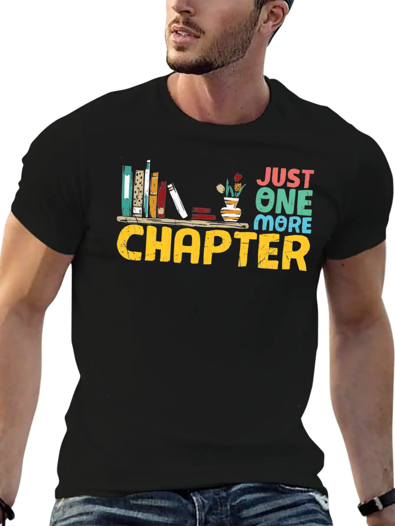 Just One More Chapter Reading Bookworm Essential Cotton Tee For Daily Outfits – Unisex Style