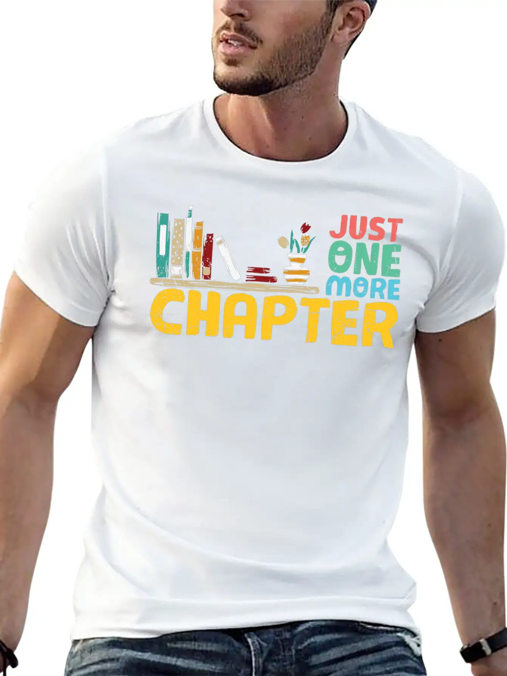 Just One More Chapter Reading Bookworm Essential Cotton Tee For Daily Outfits – Unisex Style