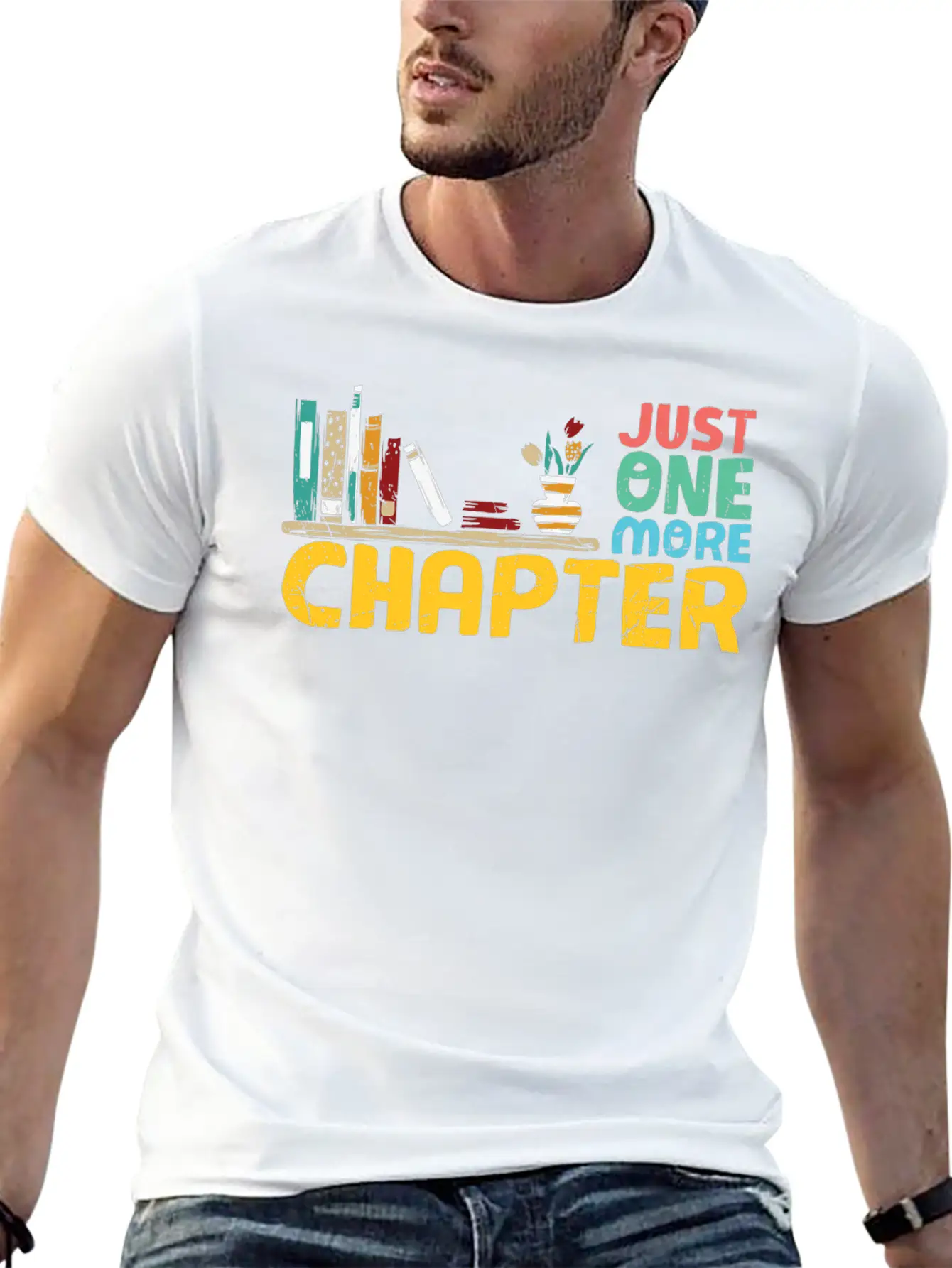 Just One More Chapter Reading Bookworm Essential Cotton Tee For Daily Outfits – Unisex Style
