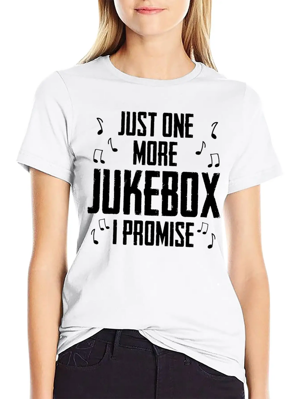 Just One More Jukebox I Promise Music Jukebox Hero Unisex Casual T-Shirt – Clean Design For Daily Comfort