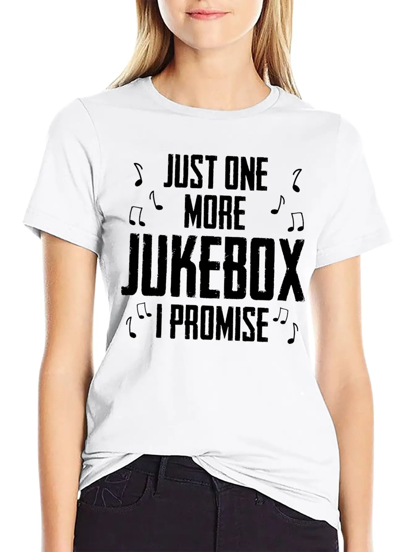 Just One More Jukebox I Promise Music Jukebox Hero Unisex Casual T-Shirt – Clean Design For Daily Comfort