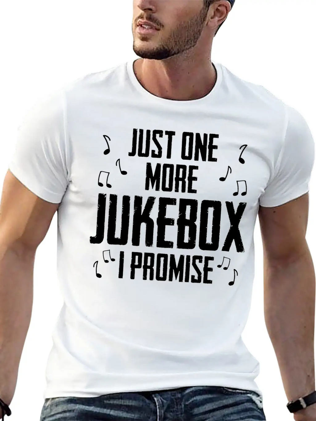 Just One More Jukebox I Promise Music Jukebox Hero Unisex Casual T-Shirt – Clean Design For Daily Comfort