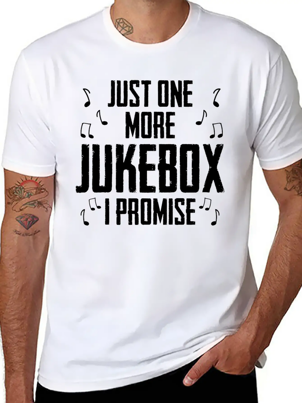 Just One More Jukebox I Promise Music Jukebox Hero Unisex Casual T-Shirt – Clean Design For Daily Comfort