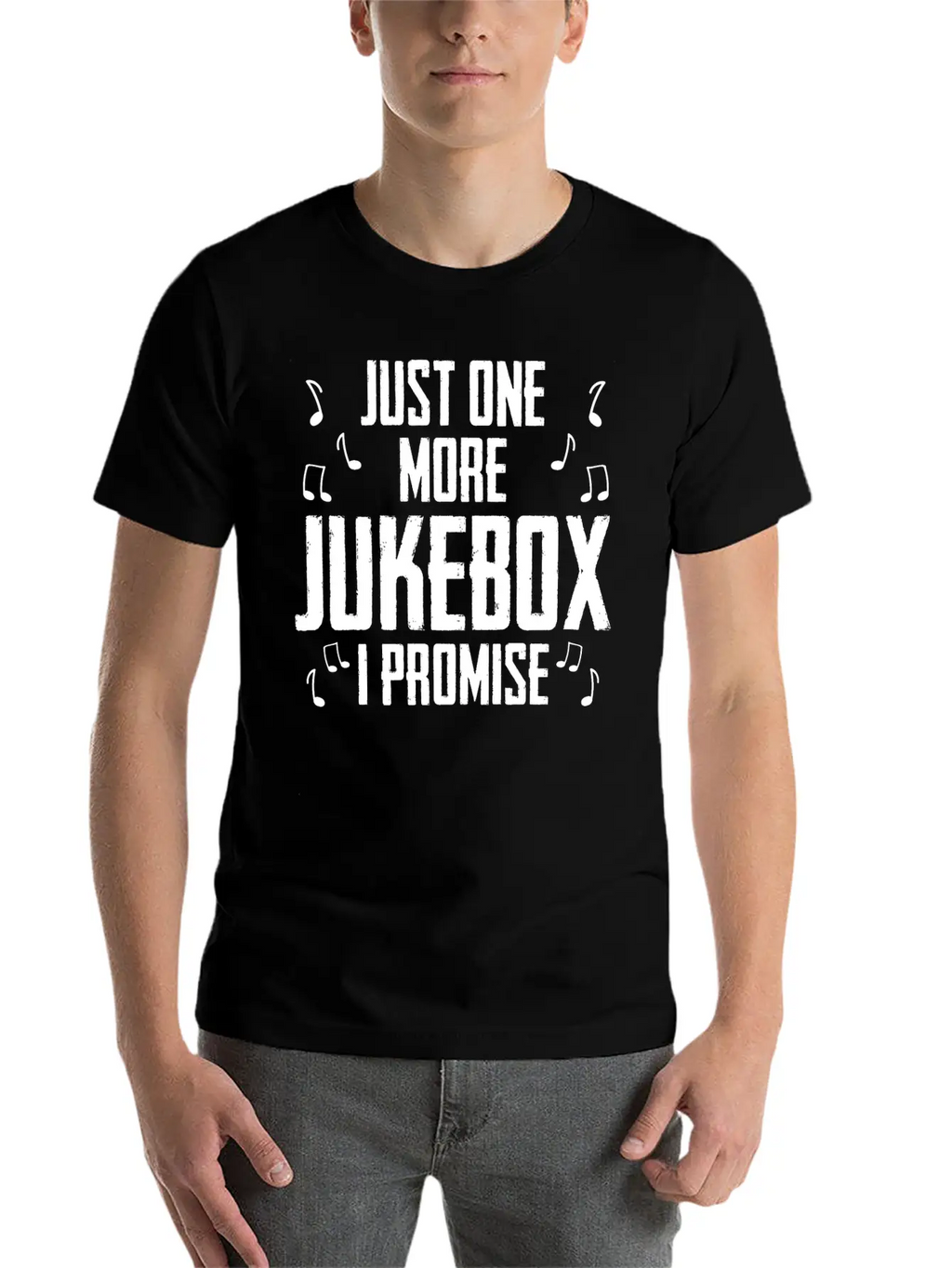 Just One More Jukebox I Promise Music Jukebox Hero Unisex Casual T-Shirt – Clean Design For Daily Comfort