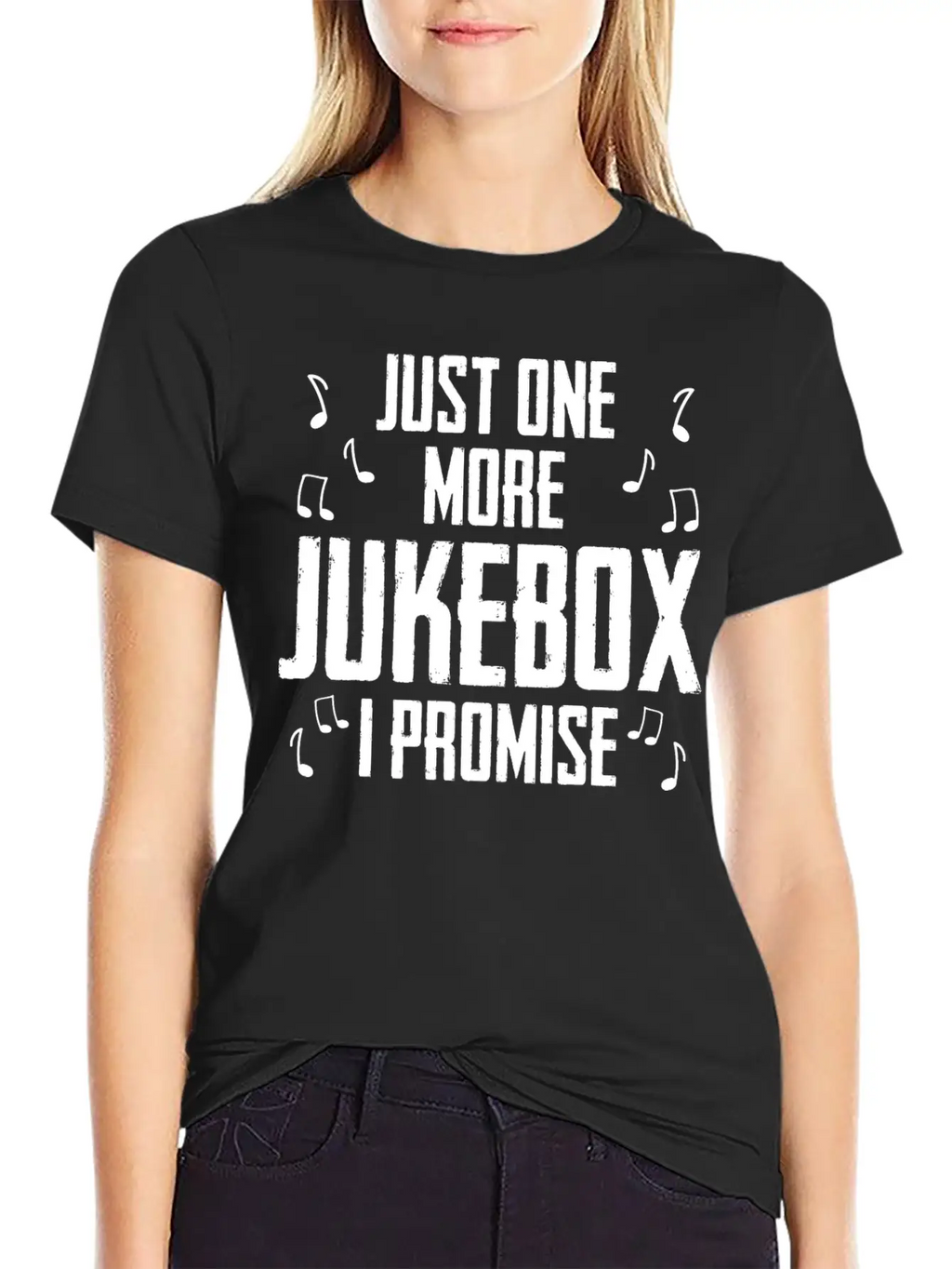 Just One More Jukebox I Promise Music Jukebox Hero Unisex Casual T-Shirt – Clean Design For Daily Comfort