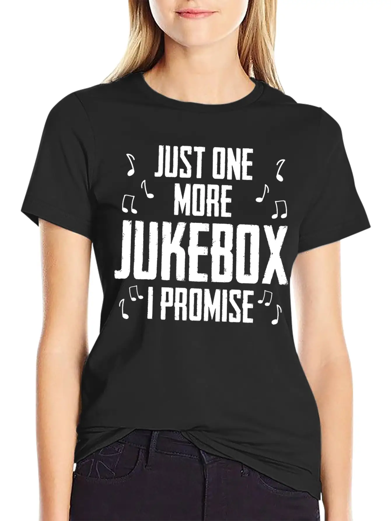 Just One More Jukebox I Promise Music Jukebox Hero Unisex Casual T-Shirt – Clean Design For Daily Comfort