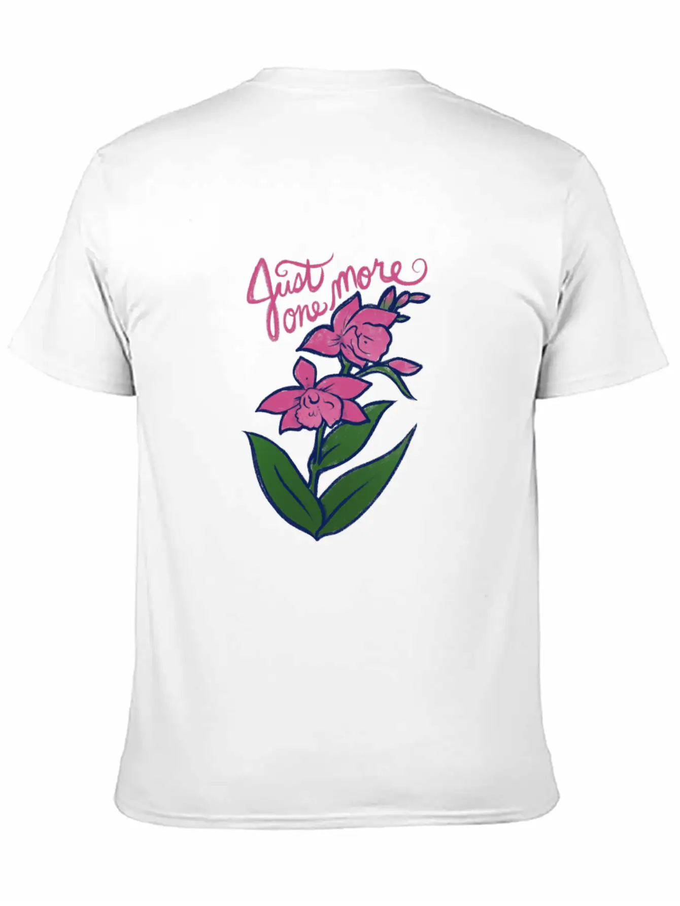 Just One More Orchid Timeless Short Sleeve Tee – Comfy And Minimalist Design