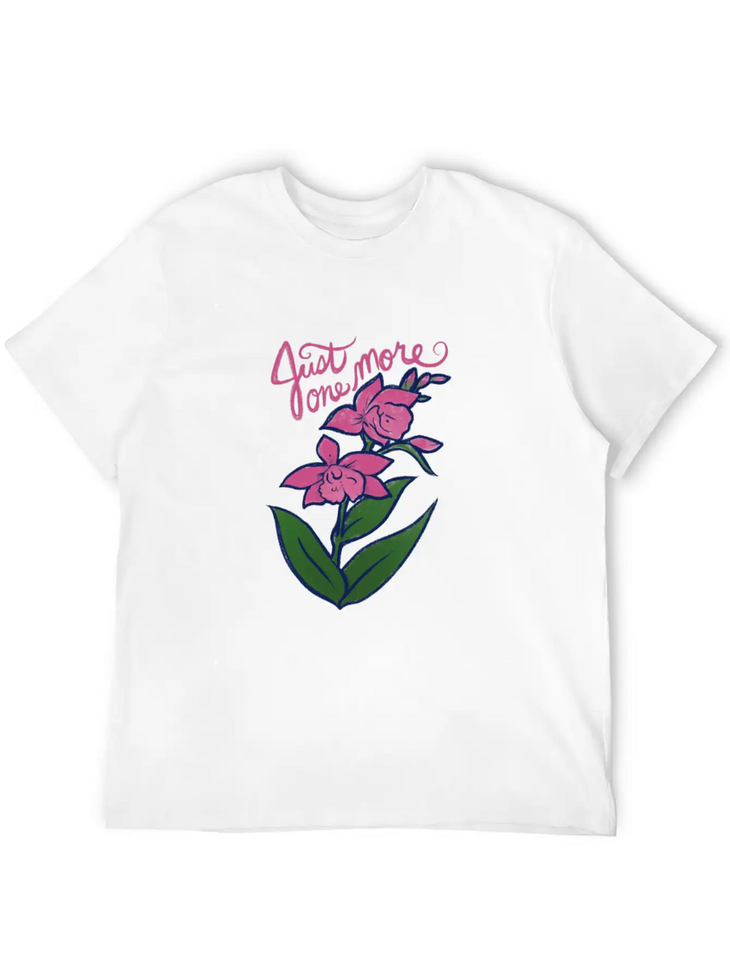 Just One More Orchid Timeless Short Sleeve Tee – Comfy And Minimalist Design