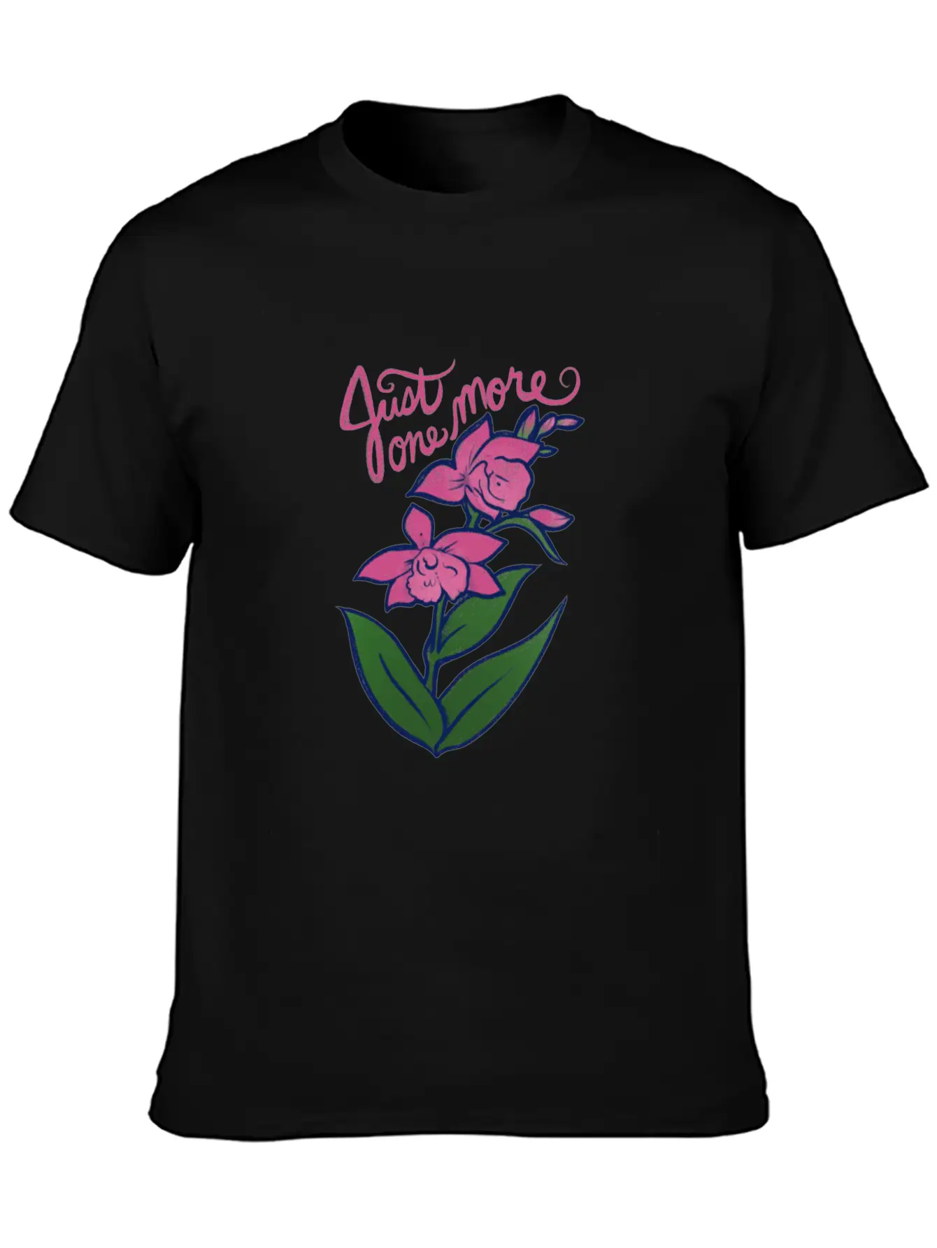 Just One More Orchid Timeless Short Sleeve Tee – Comfy And Minimalist Design