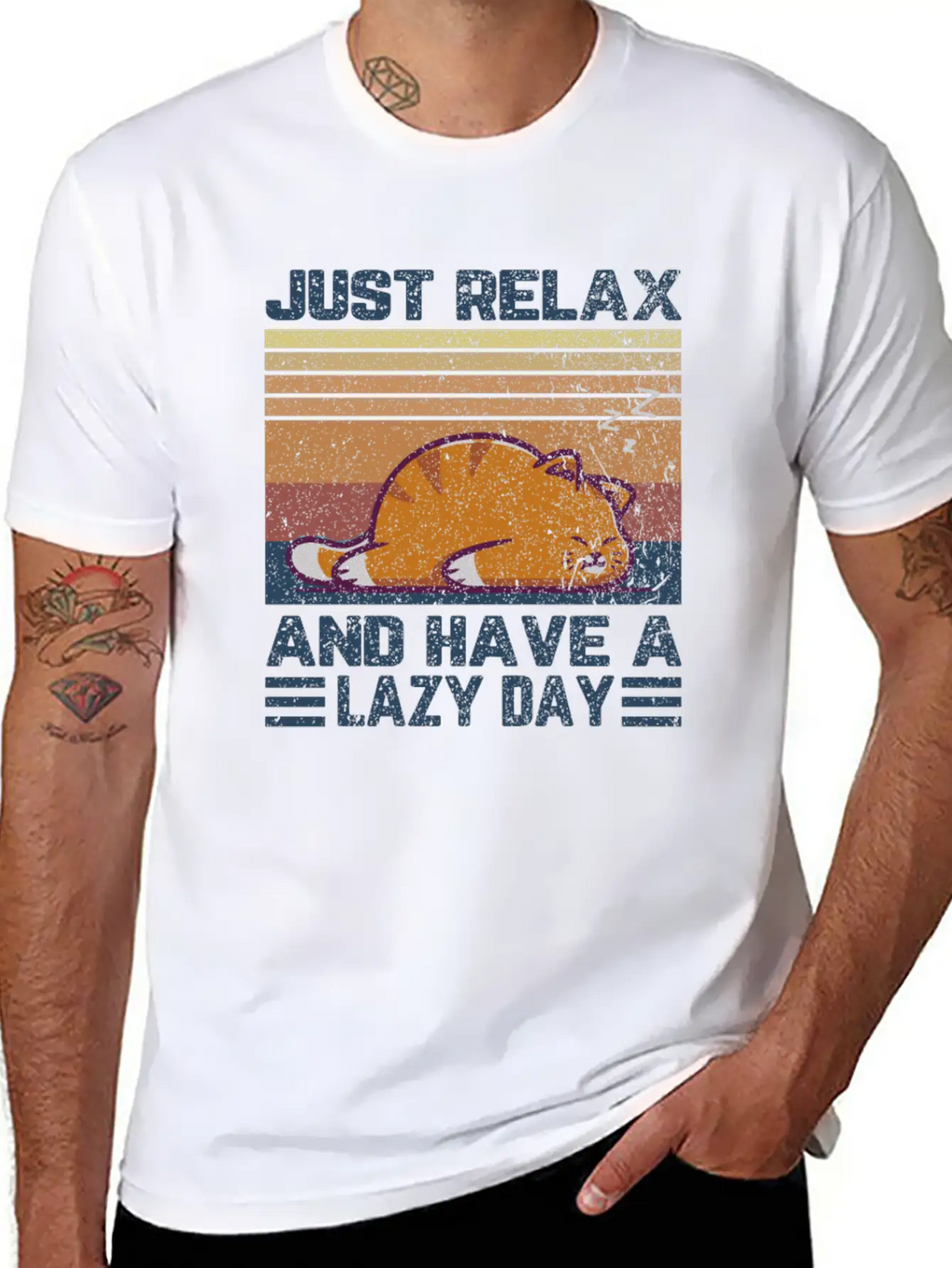 Just Relax And Have A Lazy Day Unisex Casual T-Shirt – Clean Design For Daily Comfort