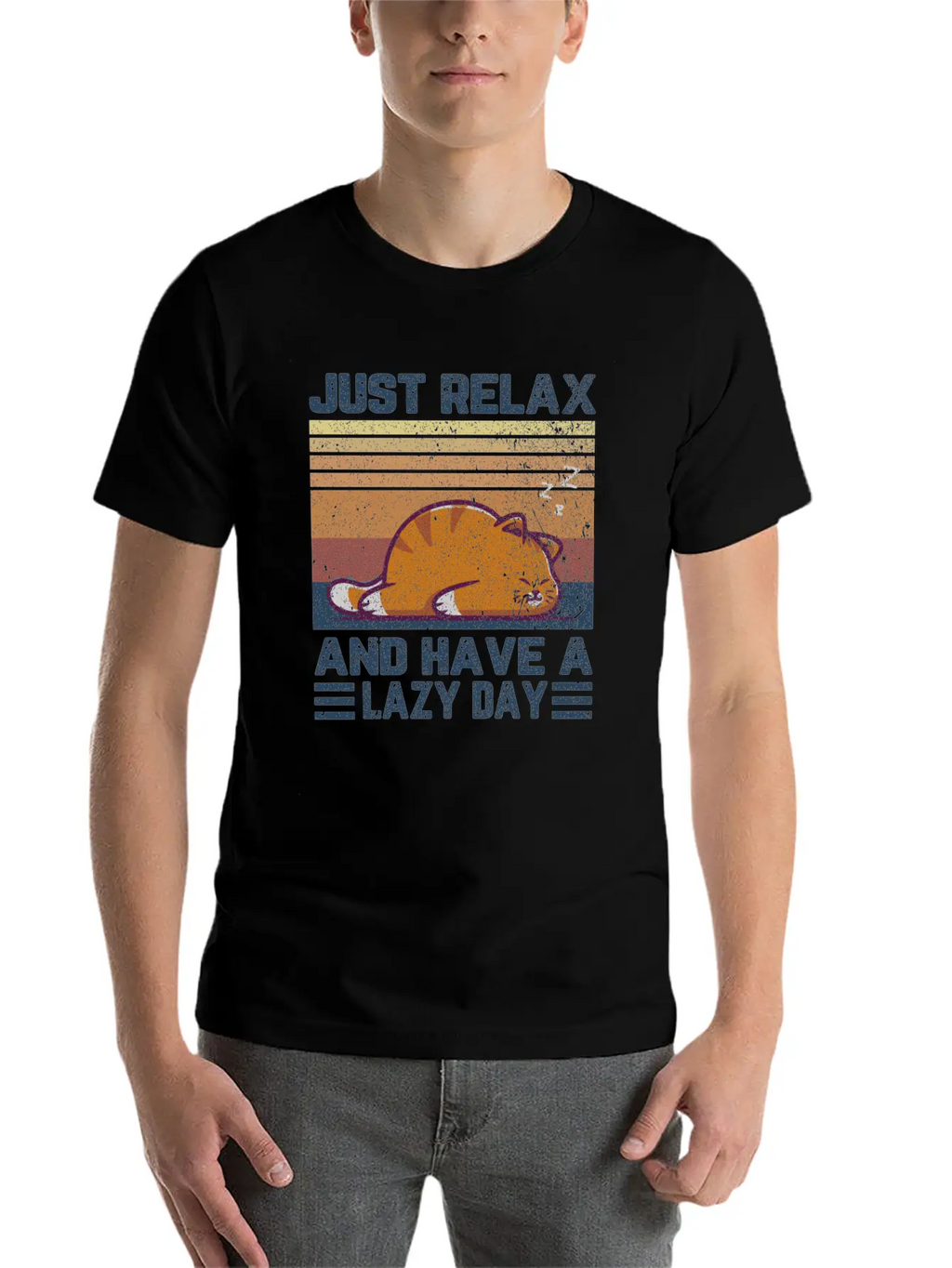 Just Relax And Have A Lazy Day Unisex Casual T-Shirt – Clean Design For Daily Comfort
