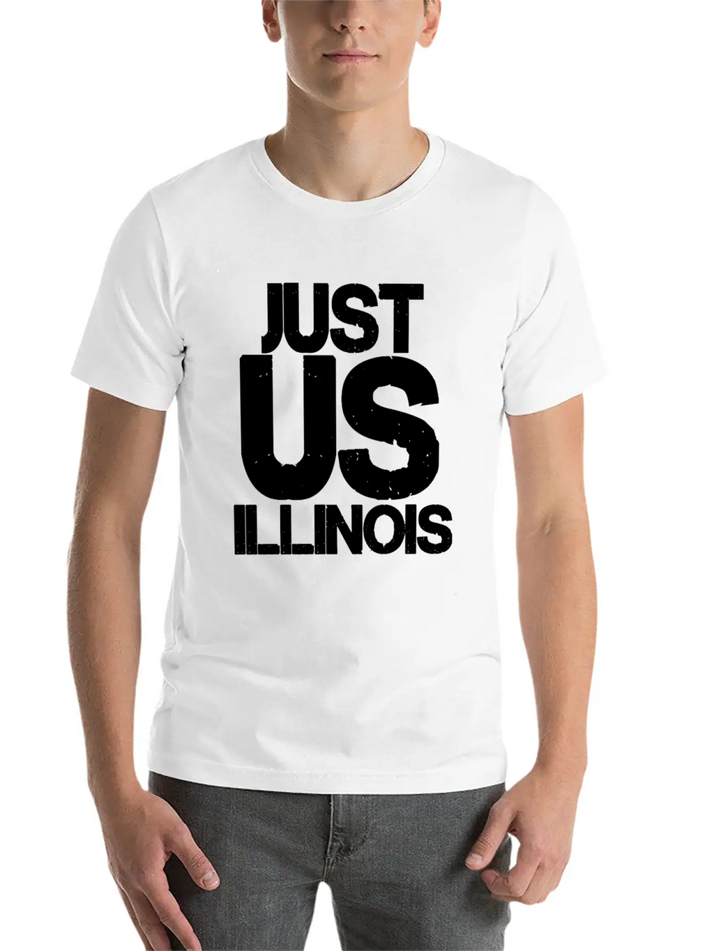 Just Us Illinois Basic Graphic T-Shirt – Daily Comfort In Soft Cotton