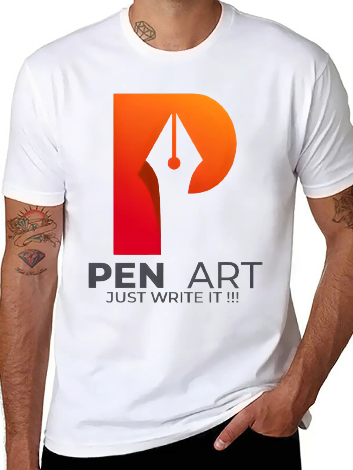 Just Write It ! Stylish Everyday T-Shirt – Unisex Basic Cotton Tee