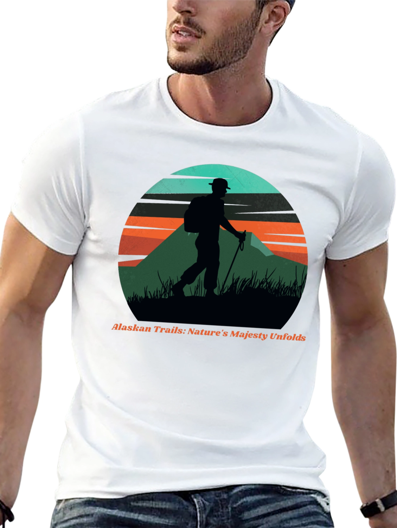 Alaskan Trails Hiker Graphic Tee - Natures Majesty