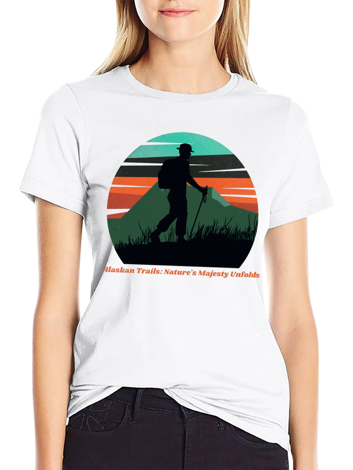 Alaskan Trails Hiker Graphic Tee - Natures Majesty