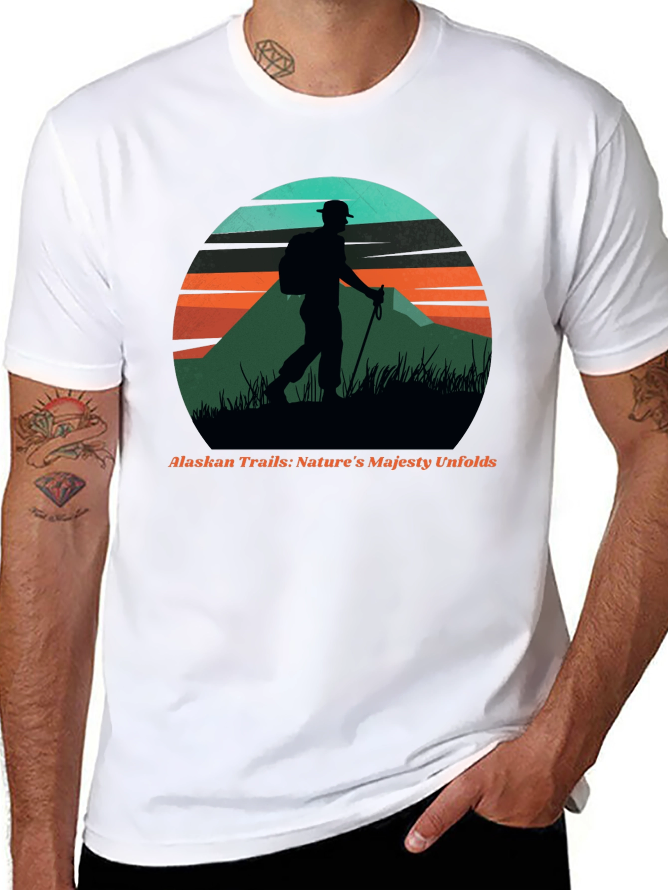 Alaskan Trails Hiker Graphic Tee - Natures Majesty