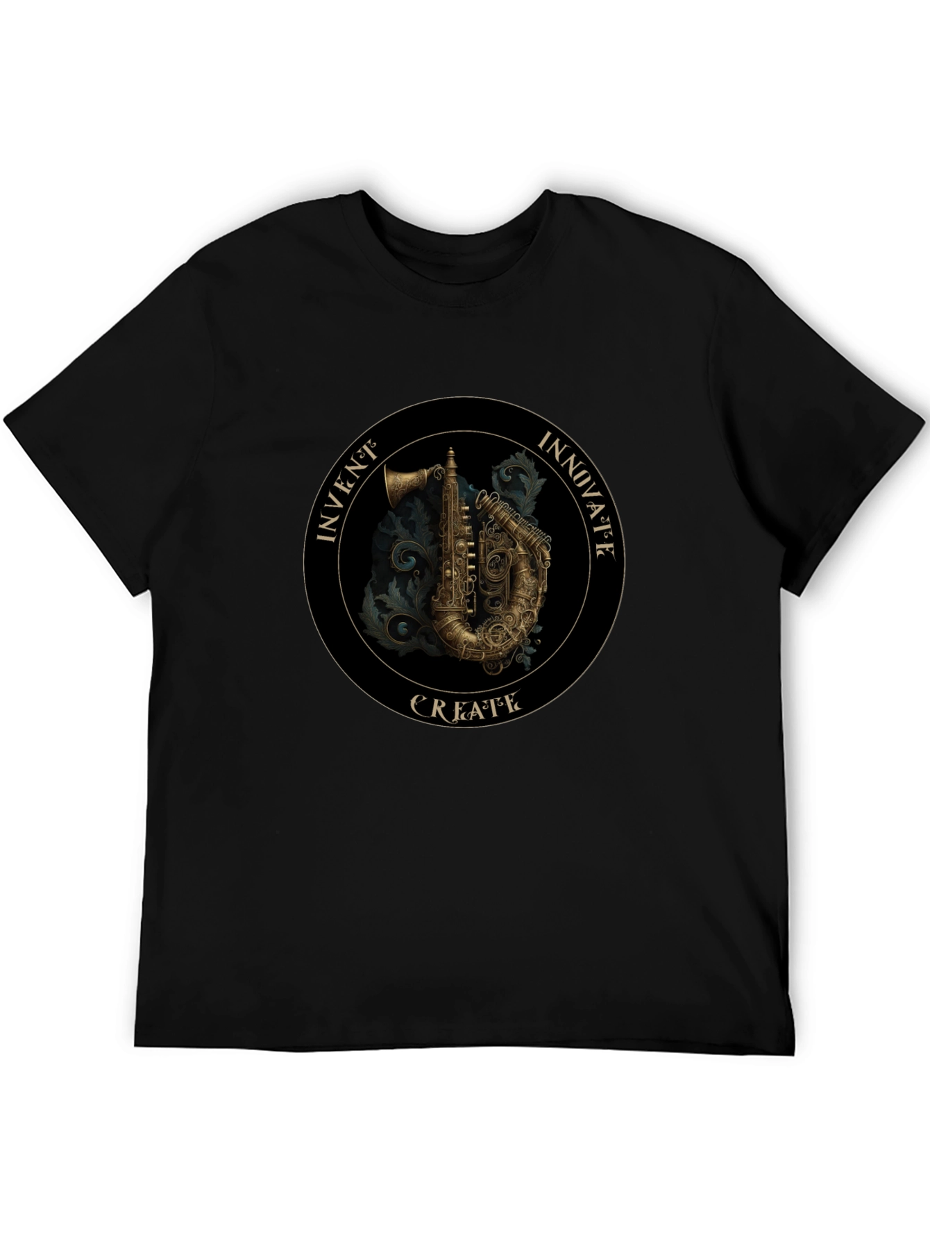 Steampunk Saxophone Graphic Tee - Invent Innovate Create!