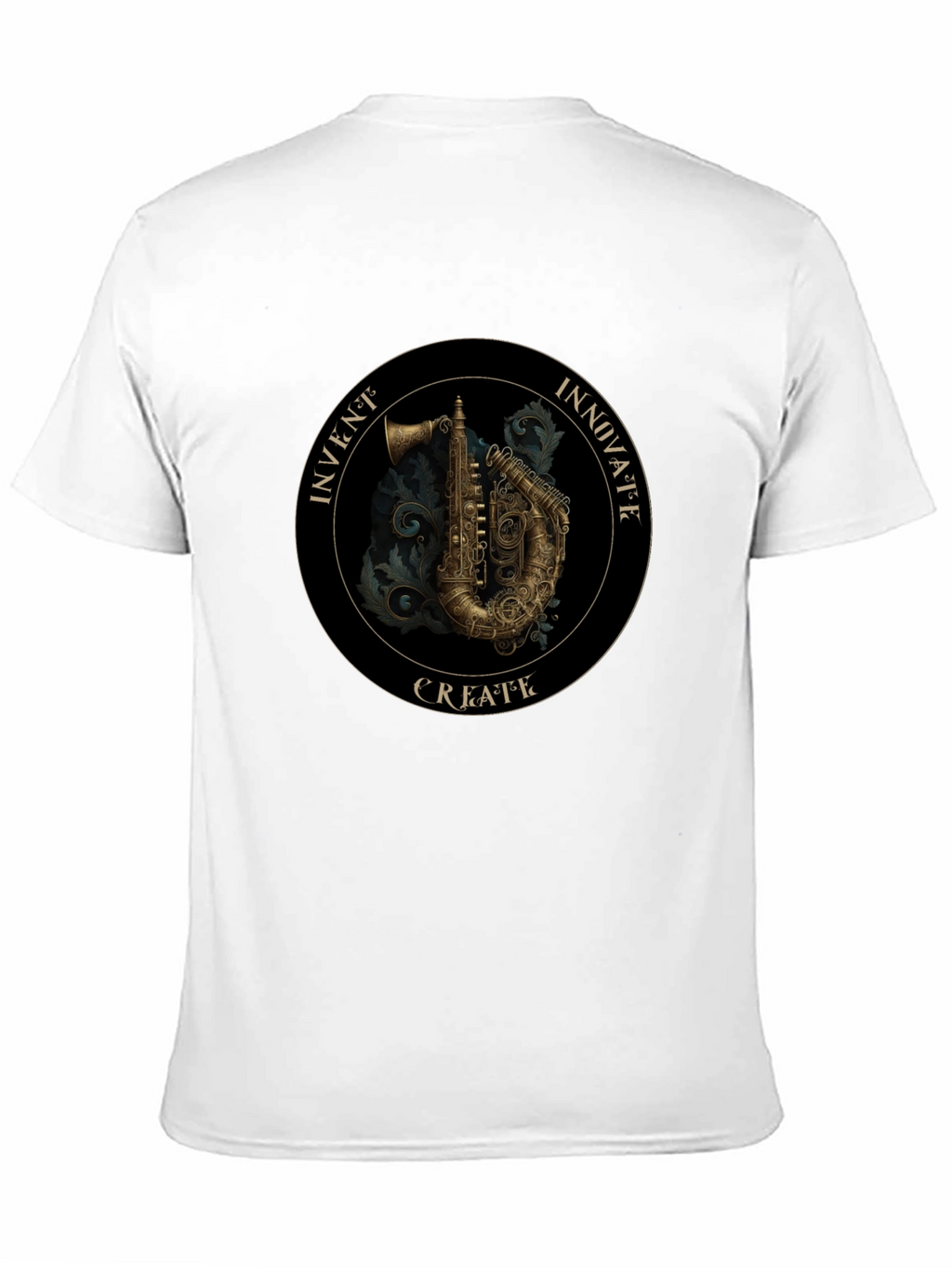 Steampunk Saxophone Graphic Tee - Invent Innovate Create!
