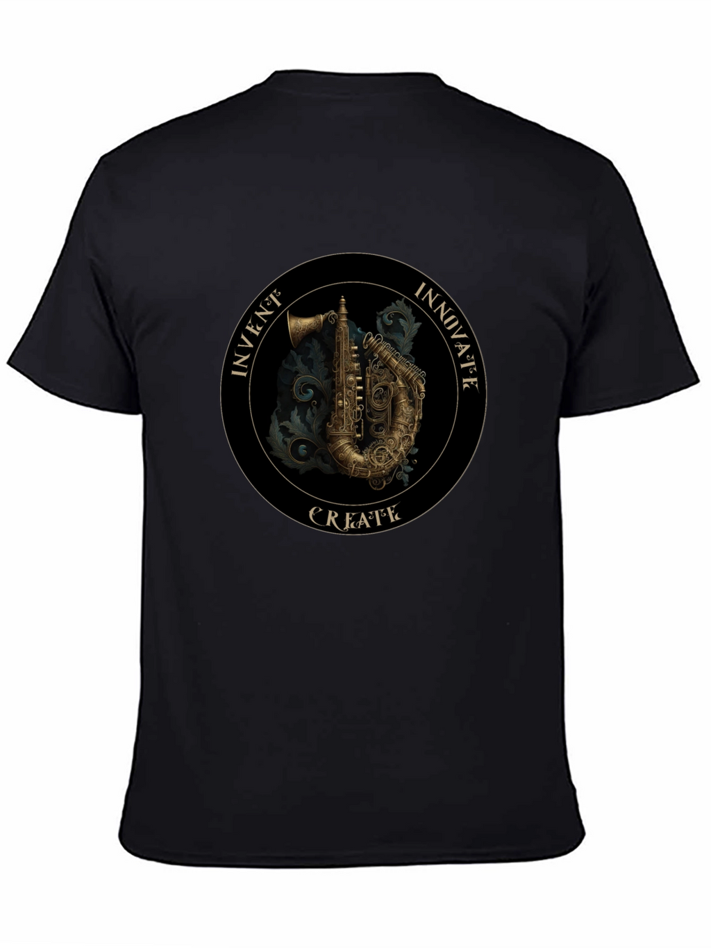 Steampunk Saxophone Graphic Tee - Invent Innovate Create!