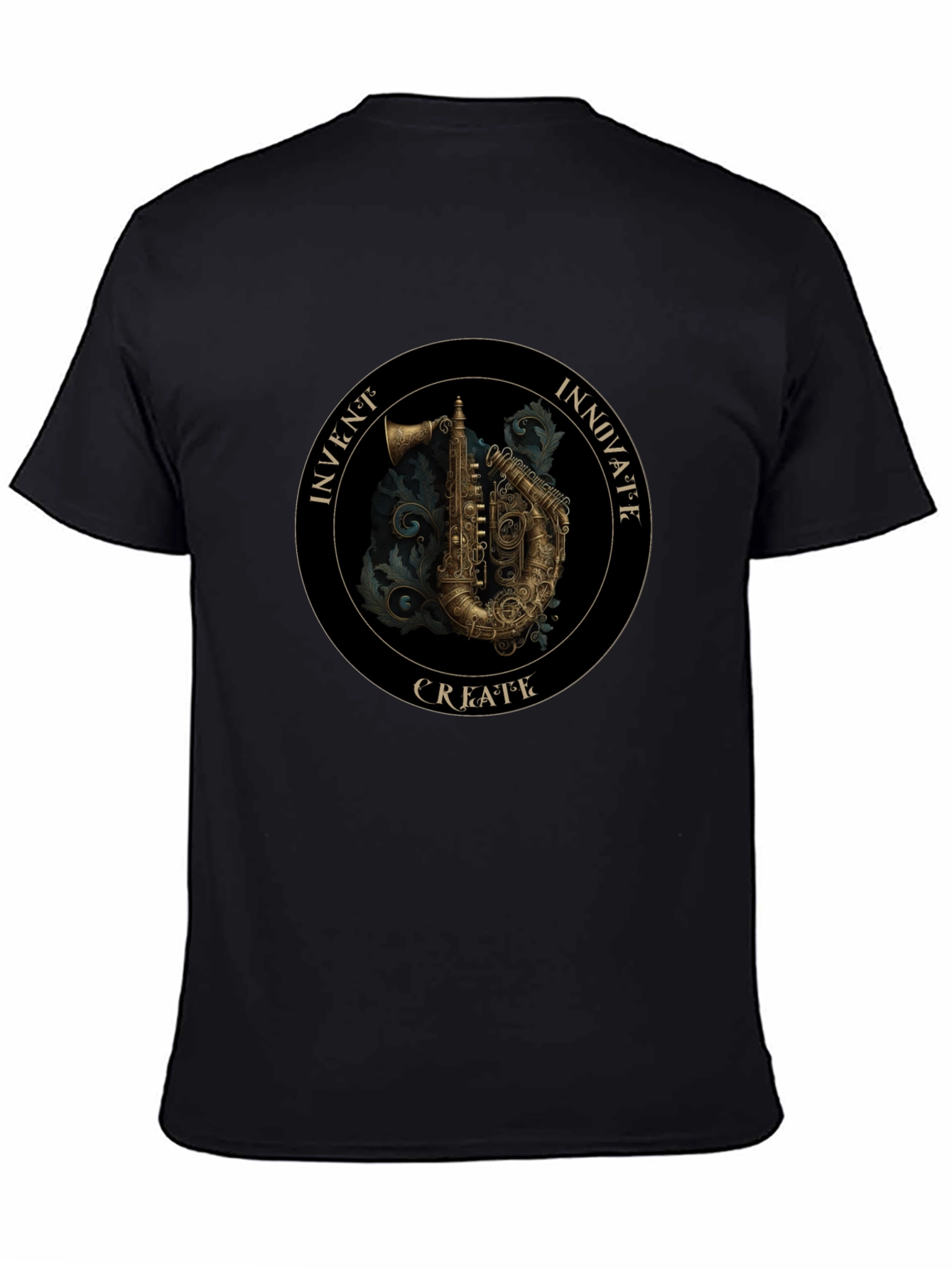 Steampunk Saxophone Graphic Tee - Invent Innovate Create!
